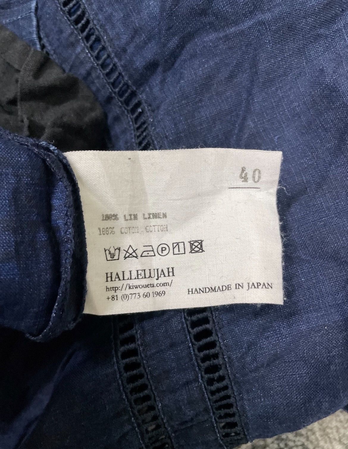 Japanese Brand HALLELUJAH HANDMADE BAGGY PANTS Size 34" / US 12 / IT 48 - 8 Thumbnail