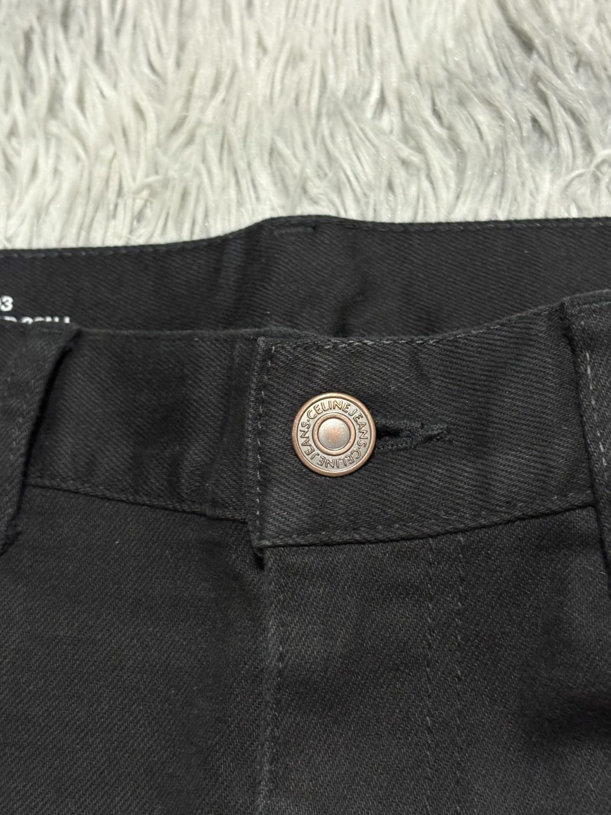 Celine Demin Jeans Black Celeline Paris Size US 29 - 3 Thumbnail