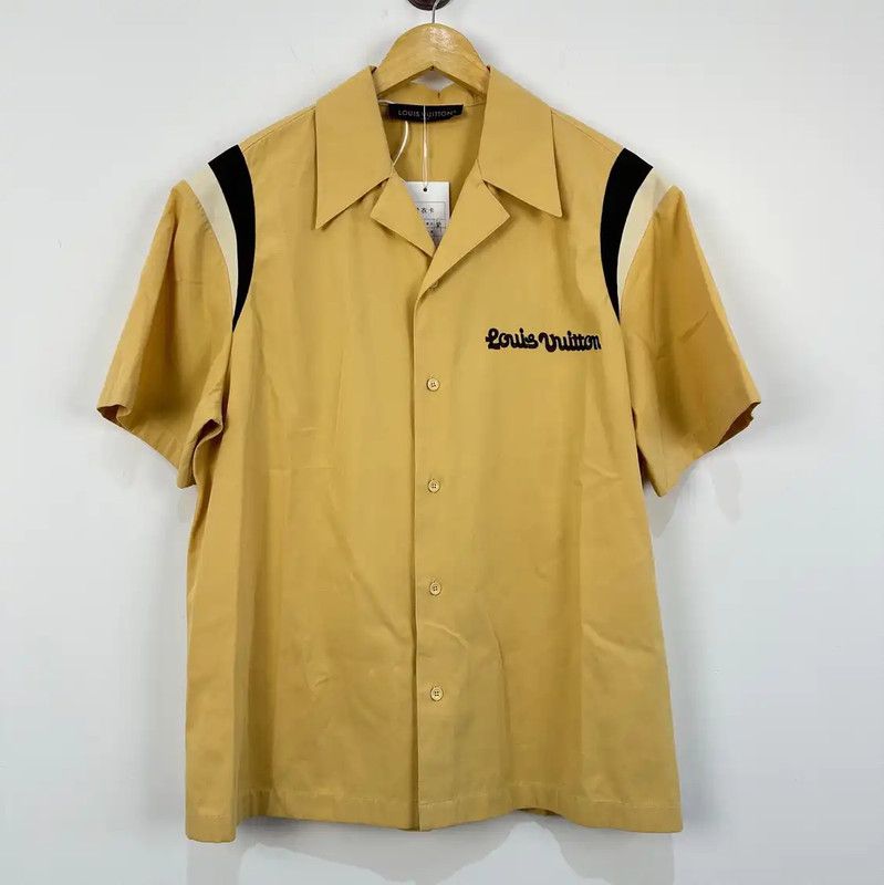 Louis Vuitton Yellow Cotton Short Sleeve Shirt 0089