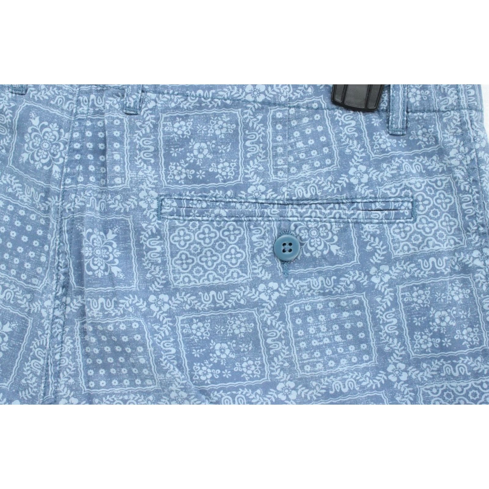 Reyn Spooner Reyn Spooner Mens Bermuda Shorts 34 Blue Geometric Preppy Pocket Beach Vacation Colorful Hawaiian Summer Mens Size US 34 / EU 50 - 4 Thumbnail