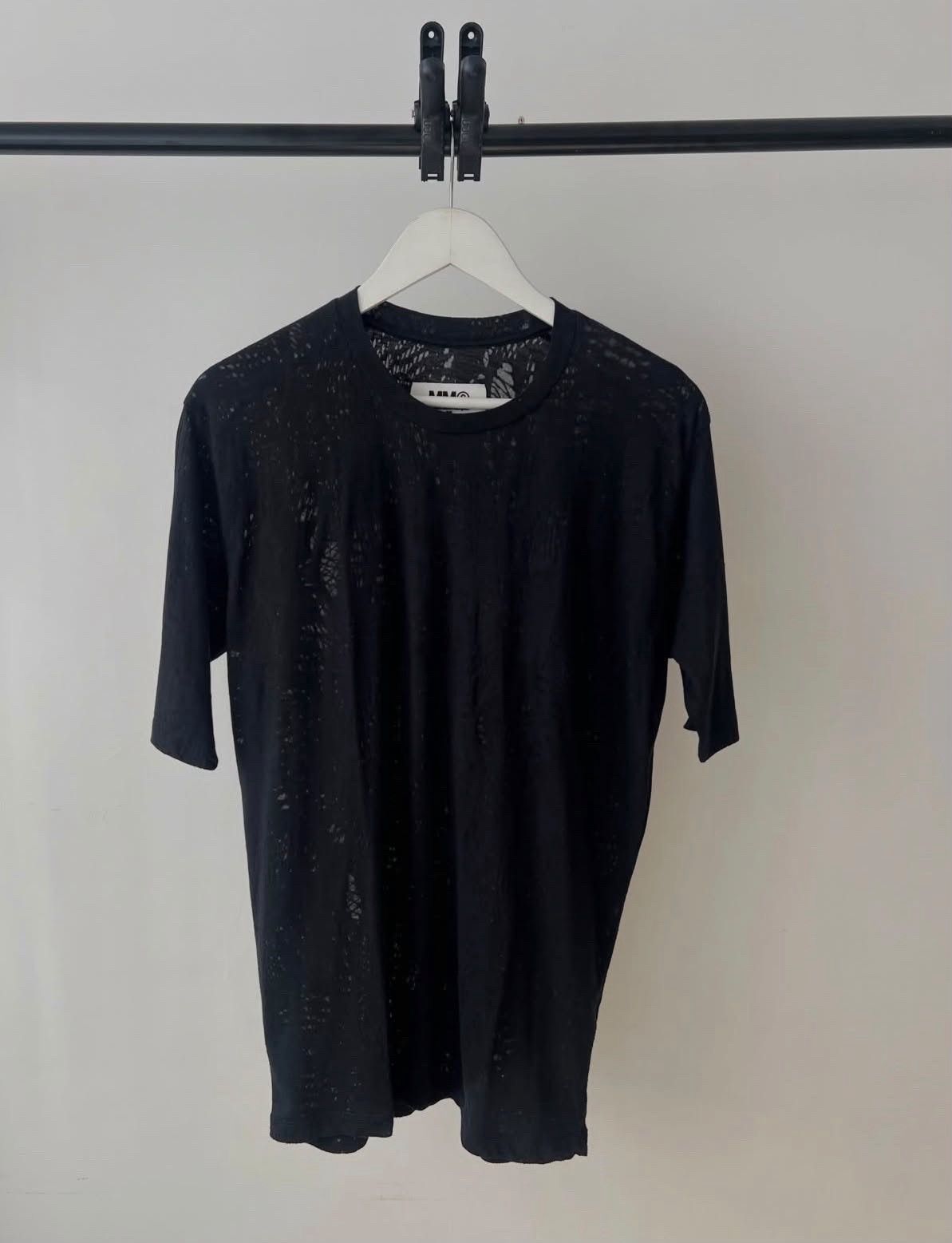 Maison Margiela MAISON MARTIN MARGIELA logo print black white t