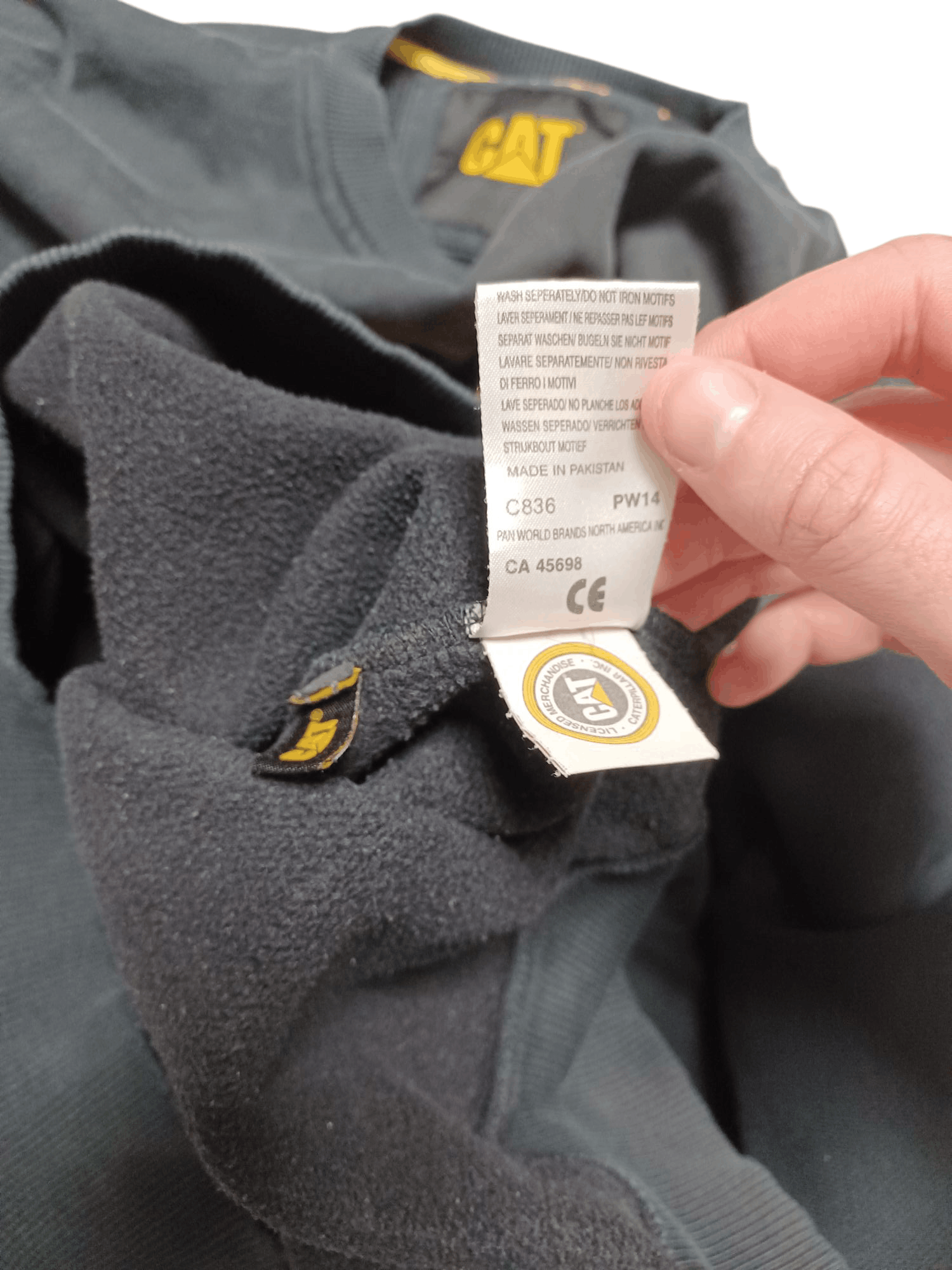 Caterpillar CATERPILLAR CAT EMBROIDERED LOGO VINTAGE BOXY SWEATSHIRT Size US L / EU 52-54 / 3 - 5 Thumbnail