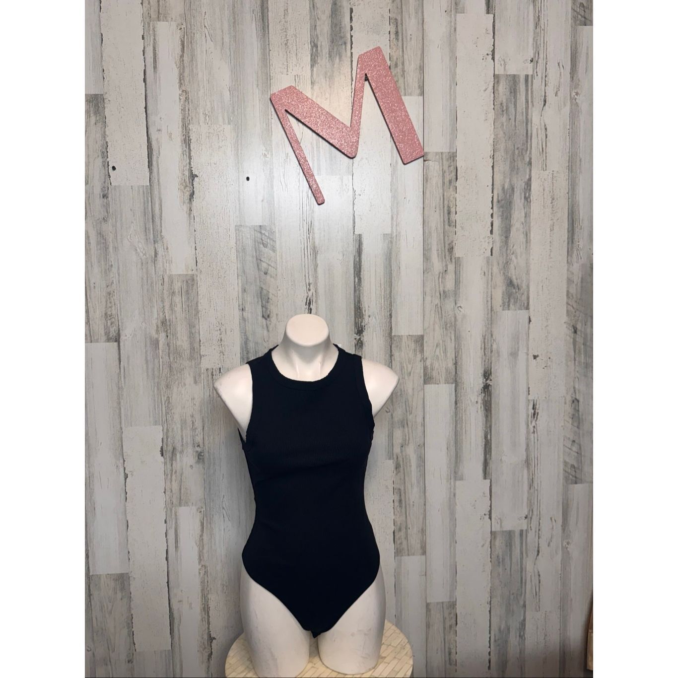 Forever 21 Forever 21 Ribbed Black Bodysuit – Size M Size M / US 6-8 / IT 42-44 - 1 Thumbnail