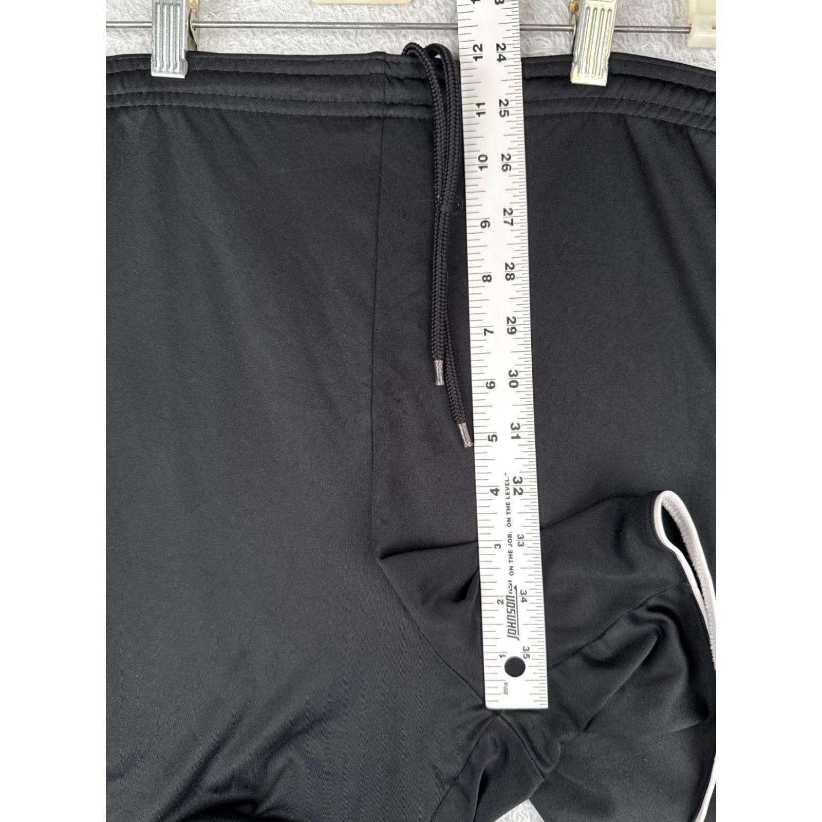 Adidas Adidas Shorts Womens XL Black Polyester Nylon With Pockets Athletic Casual Read Size 40" / US 18 - 7 Thumbnail