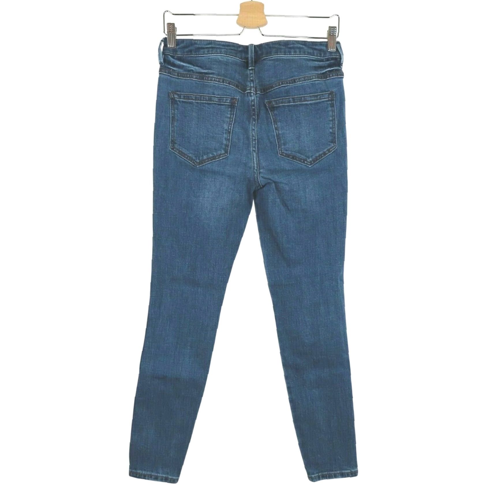Free People Free People Jeans Women 27 Button Fly Medium Blue Denim Skinny Pockets 5-Pocket Design Regular Fit Vintage No? Size 27" / US 4 / IT 40 - 4 Thumbnail