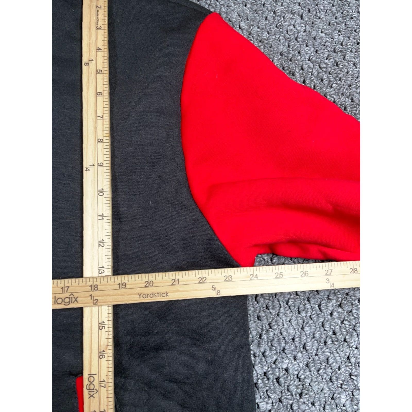 Vintage Sherpa Lined Zip Hoodie Adult XL Black Red Heavyweight Polyester Sweatshirt Size US XL / EU 56 / 4 - 6 Thumbnail