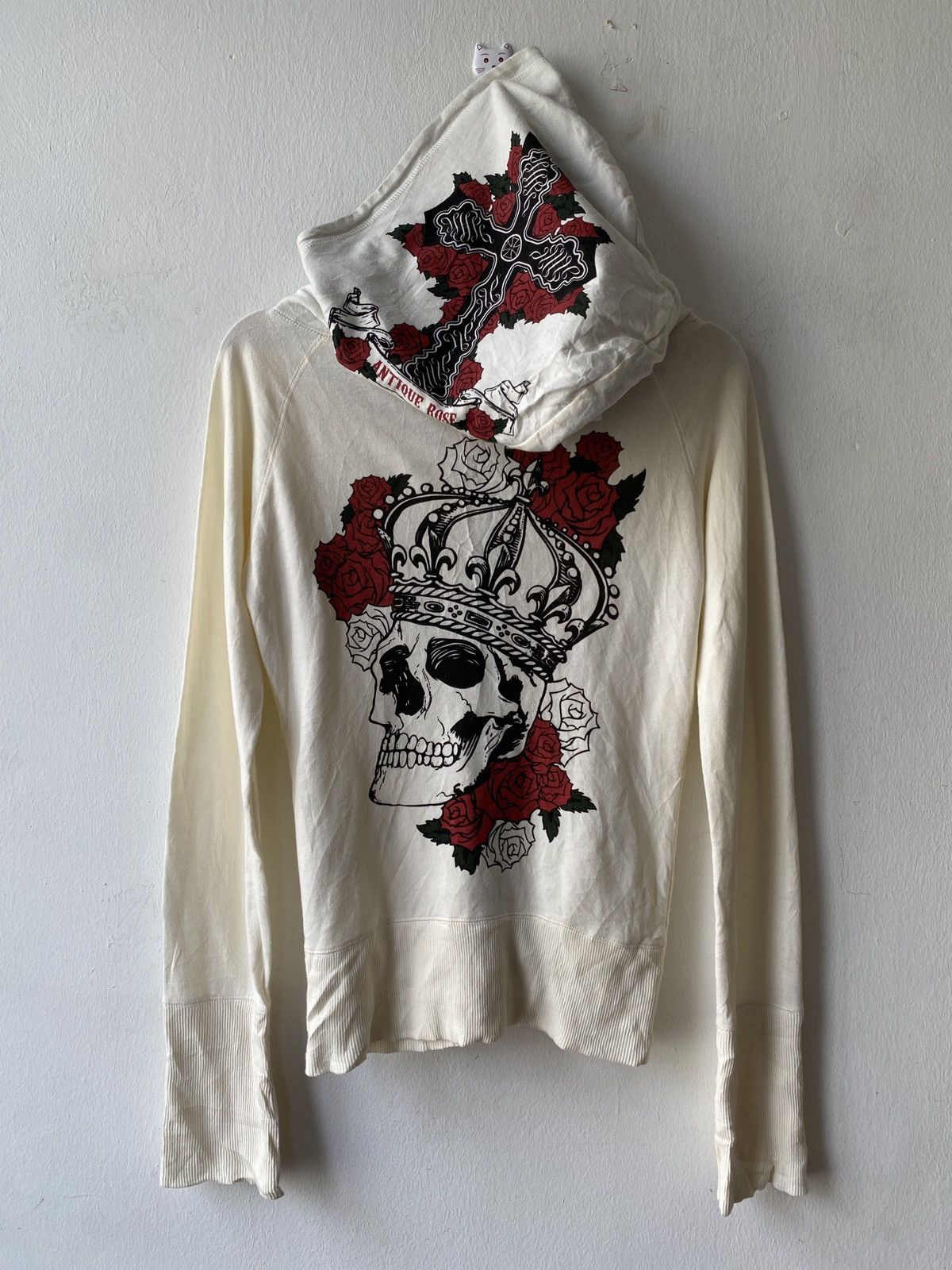 If Six Was Nine D.i.a Japan Skulls Cross Rose Logo Hoodie Size US S / EU 44-46 / 1 - 6 Thumbnail