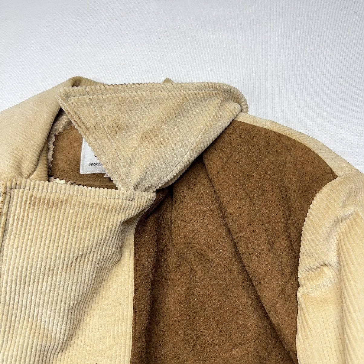 Vintage × Woolrich Woolen Mills VTG Woolrich Jacket Coat Corduroy Wool Lined Plaid Beige Size US S / EU 44-46 / 1 - 9 Thumbnail