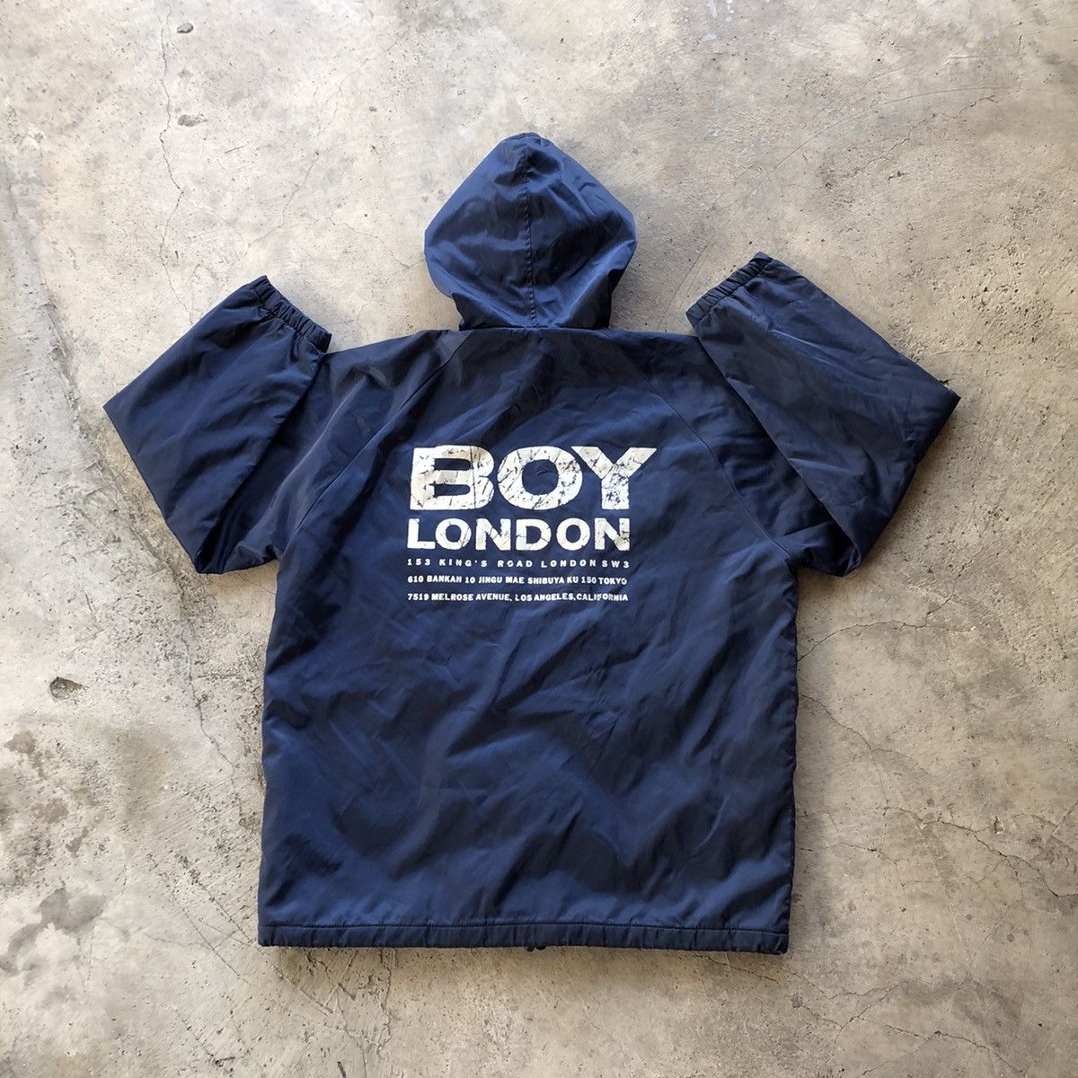 Boy London BOY LONDON Big Spellout Hooded Zipper Jacket Size US L / EU 52-54 / 3 - 1 Thumbnail