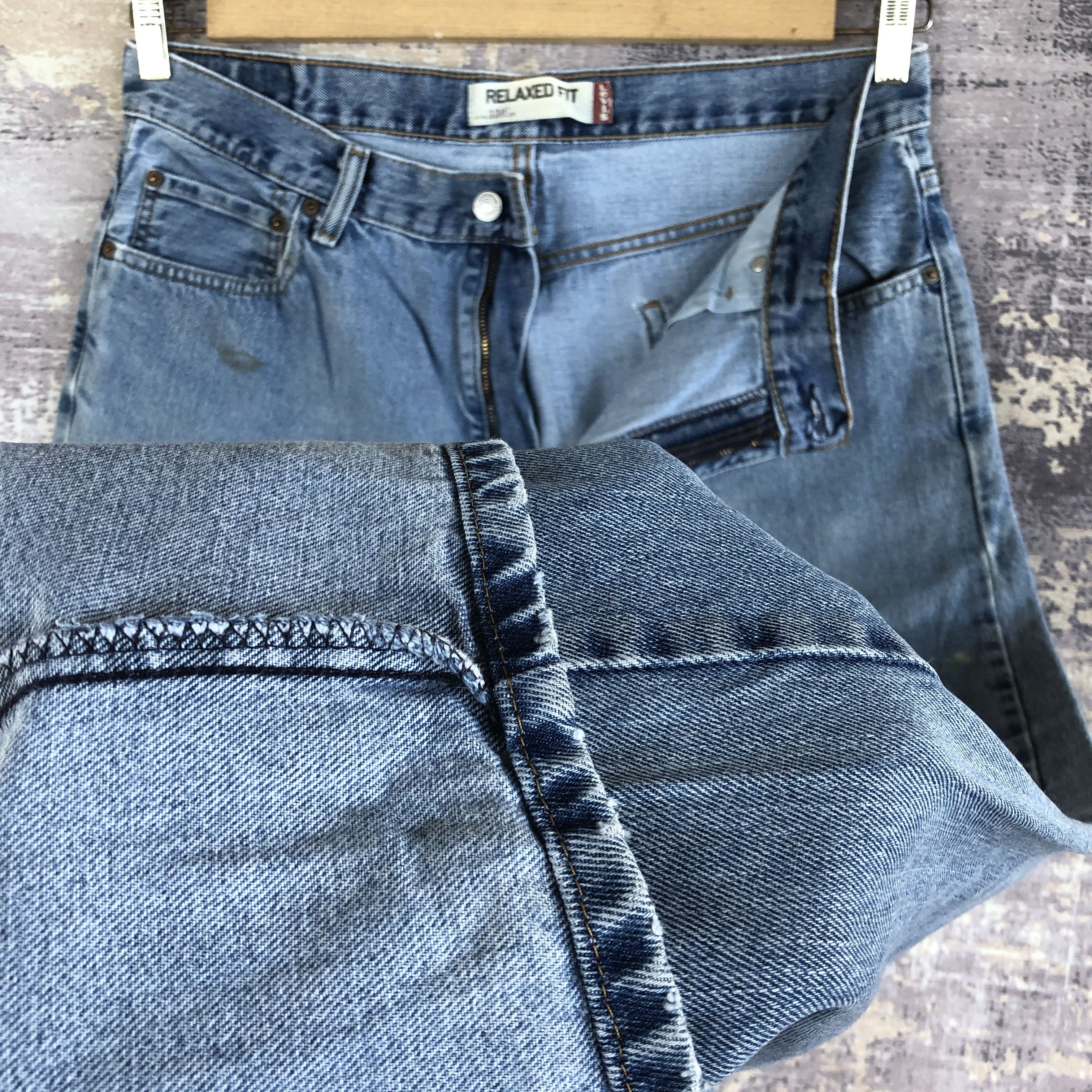 Levi's Vintage Painter Levis Baggy Jeans Levi's 550 Faded Denim Size US 34 / EU 50 - 8 Thumbnail