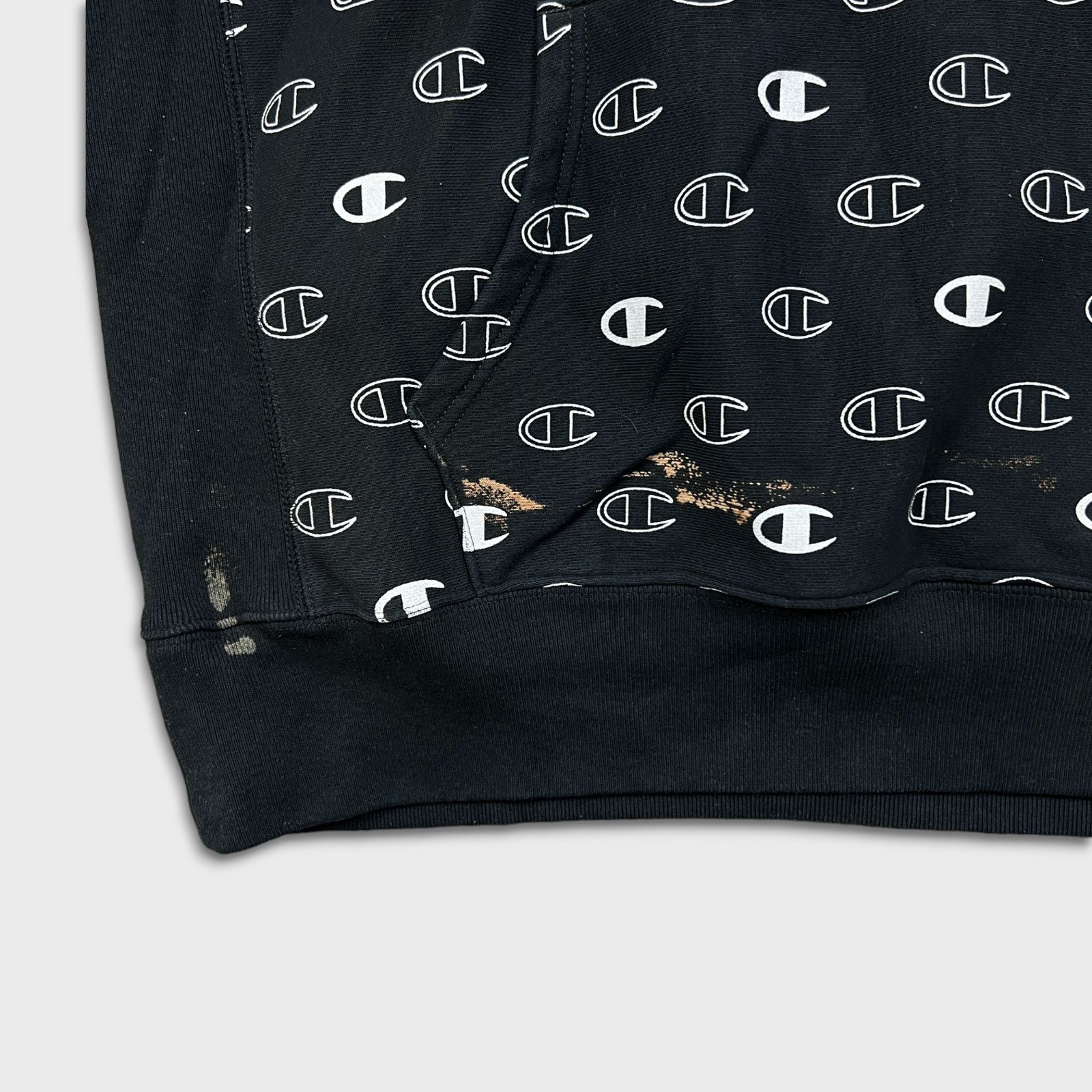 Champion × Vintage Champion Hoodie Reverse Weave AOP C Logo Hooded Sweatshirt Size US L / EU 52-54 / 3 - 2 Thumbnail