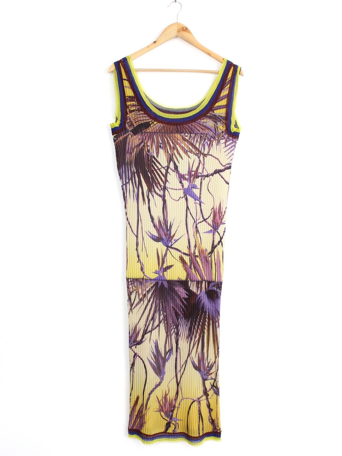 Jean Paul Gaultier Jean Paul Gaultier Vintage 90s Abstract Floral Maxi Dress Size S / US 4 / IT 40 - 4 Thumbnail