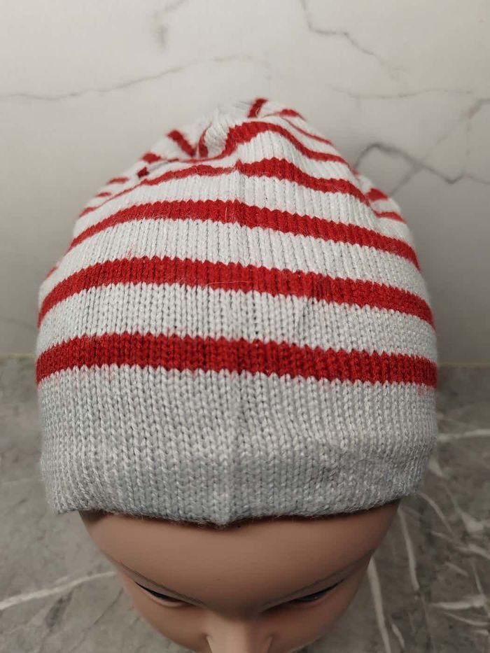 Japanese Brand Unknown Japanese Stripe Style Beanie Size ONE SIZE - 4 Thumbnail