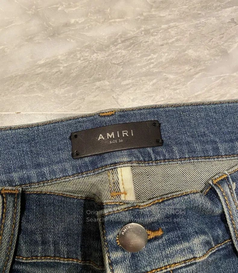 Amiri Amiri Size 36 Blue denim jacketed jeans Size US 36 / EU 52 - 2 Thumbnail