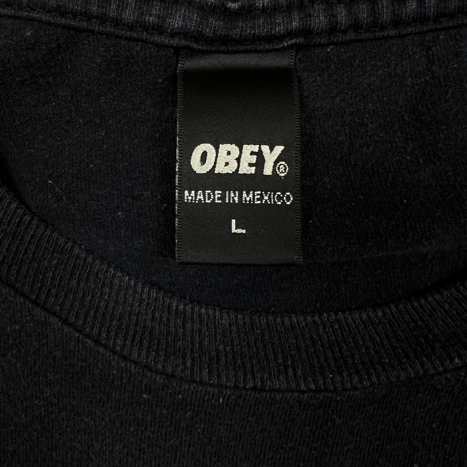 Obey × Vintage Obey T Shirt 1989 Worldwide Propaganda Short Sleeve Tee Size US L / EU 52-54 / 3 - 7 Thumbnail