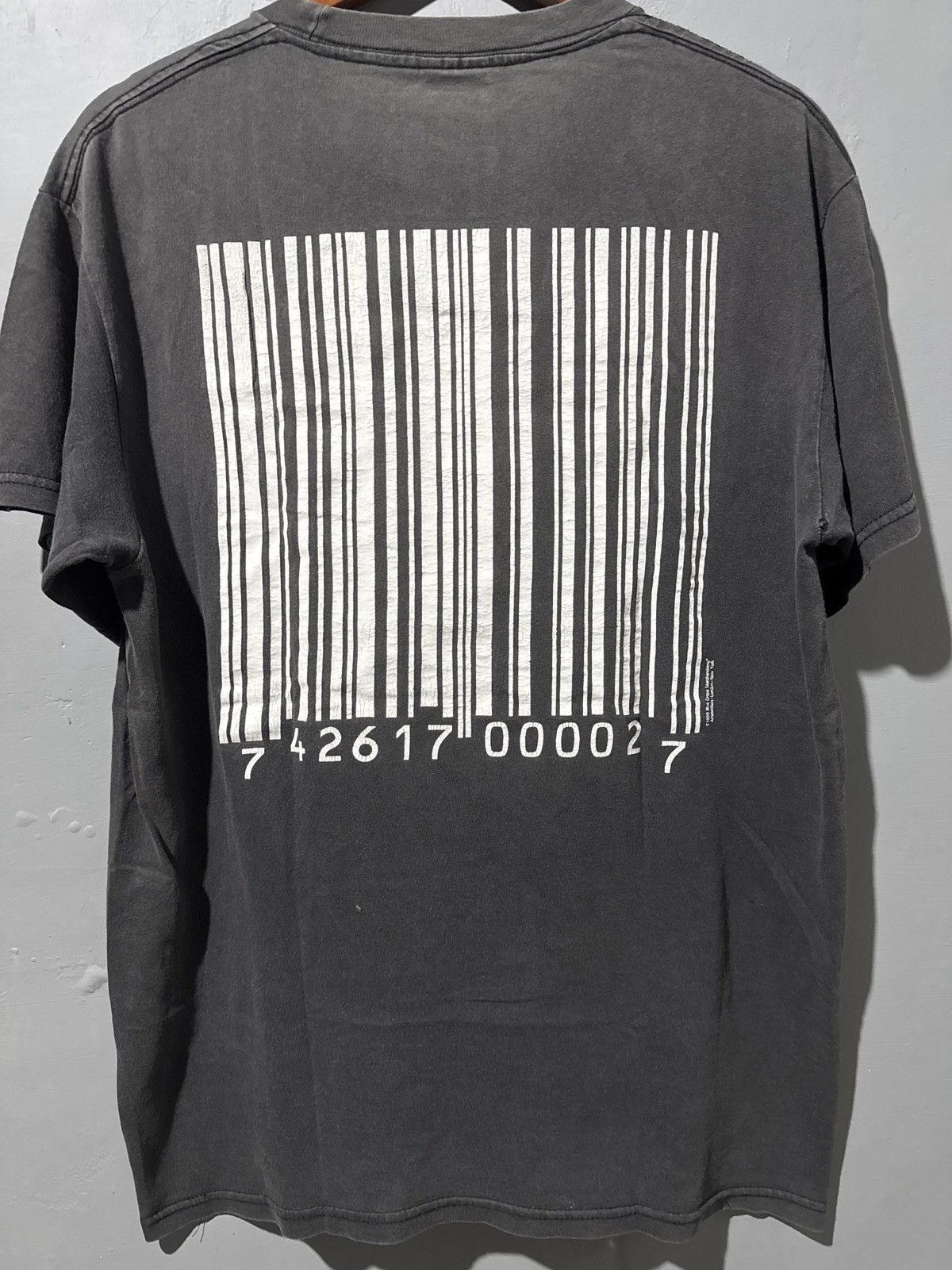 Band Tees Vintage 99's Slipknot Barcode Metal Band Logo Black Size US XL / EU 56 / 4 - 2 Thumbnail