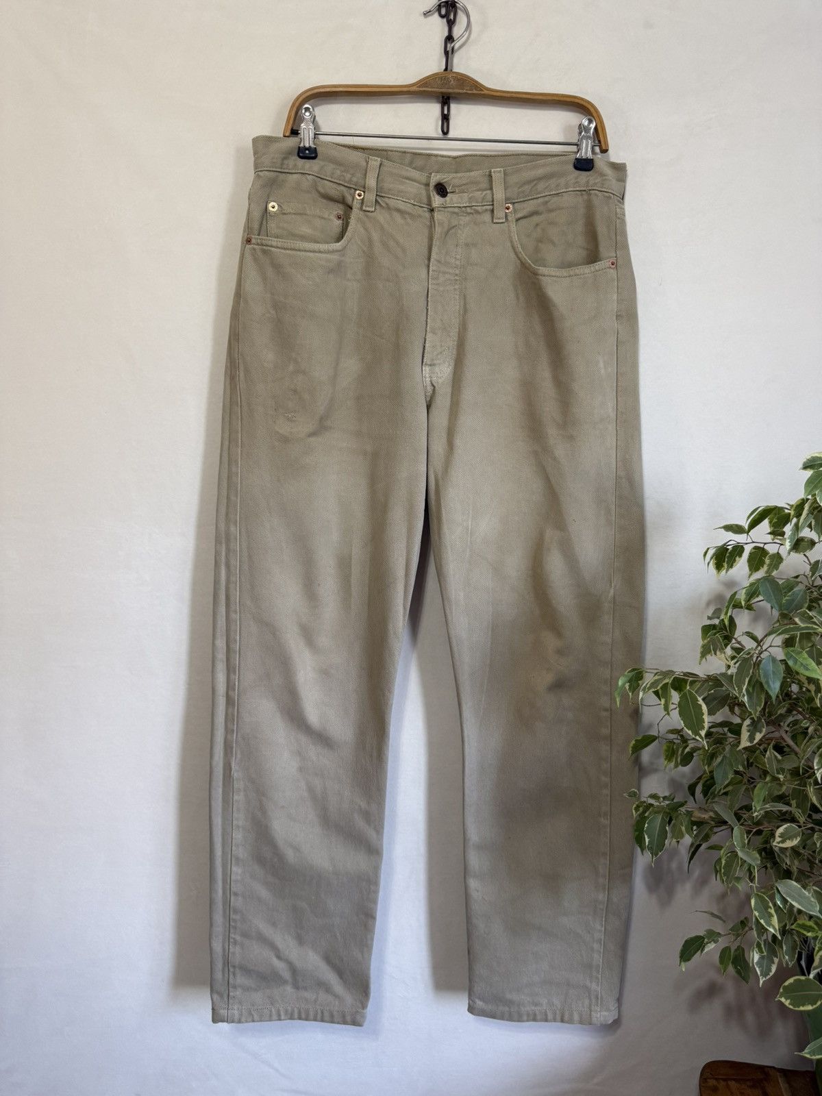 Levi's Levi’s Orange Tab Jeans Beige Size 34 Size US 34 / EU 50 - 3 Thumbnail