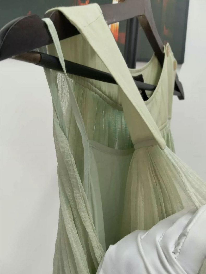 Loewe LOEWE Green dress, long skirt Size XXS / US 00 / IT 34 - 3 Thumbnail
