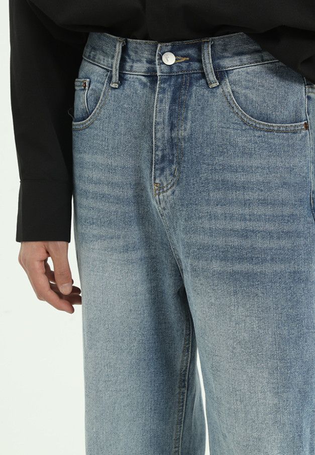 Japanese Brand Japanese retro men's loose straight leg jeans Size US 32 / EU 48 - 5 Thumbnail