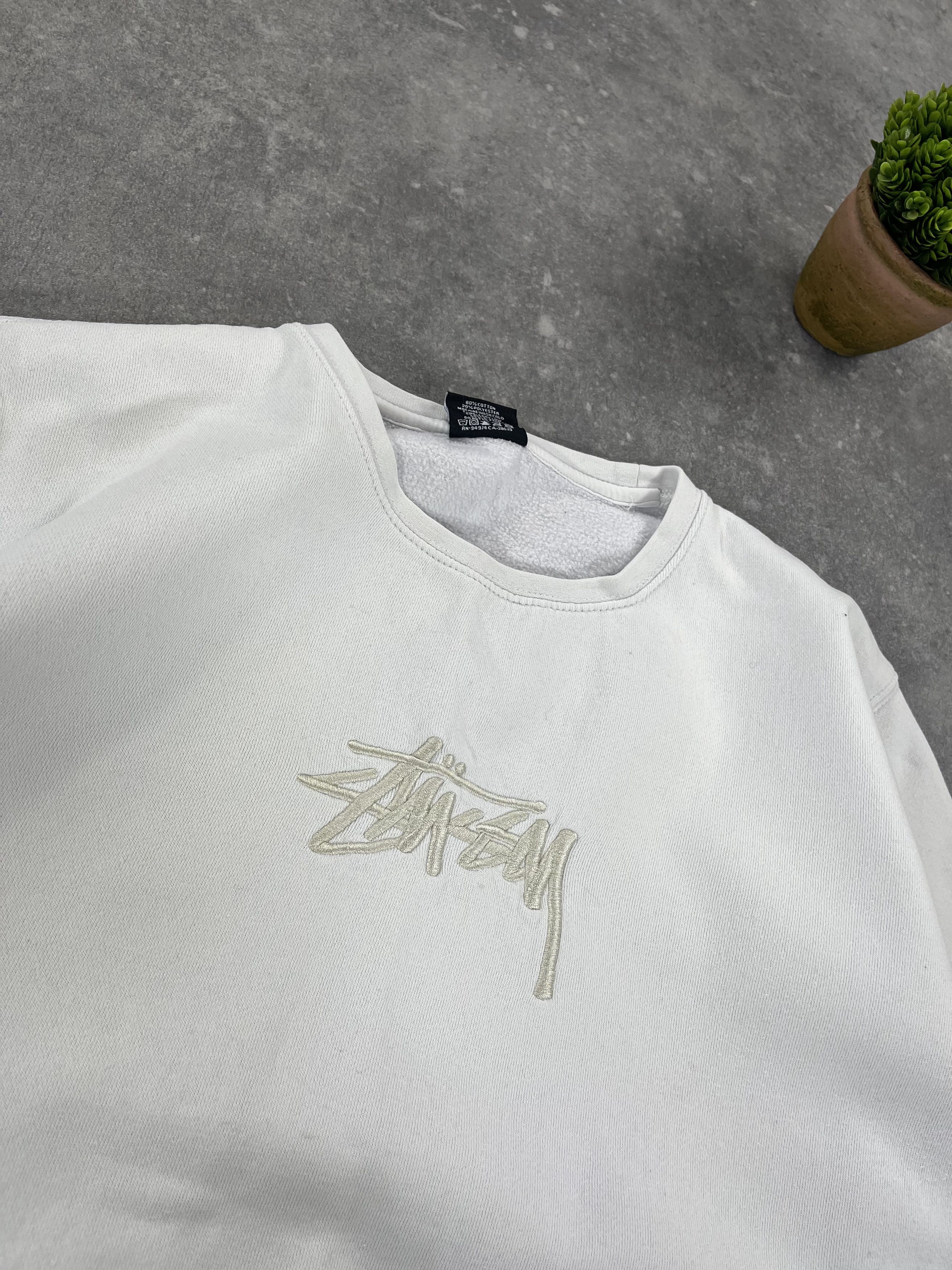 Stussy × Vintage Rare Made in USA Stussy Sweatshirt Boxy Fit 90s Y2K Size US M / EU 48-50 / 2 - 5 Thumbnail