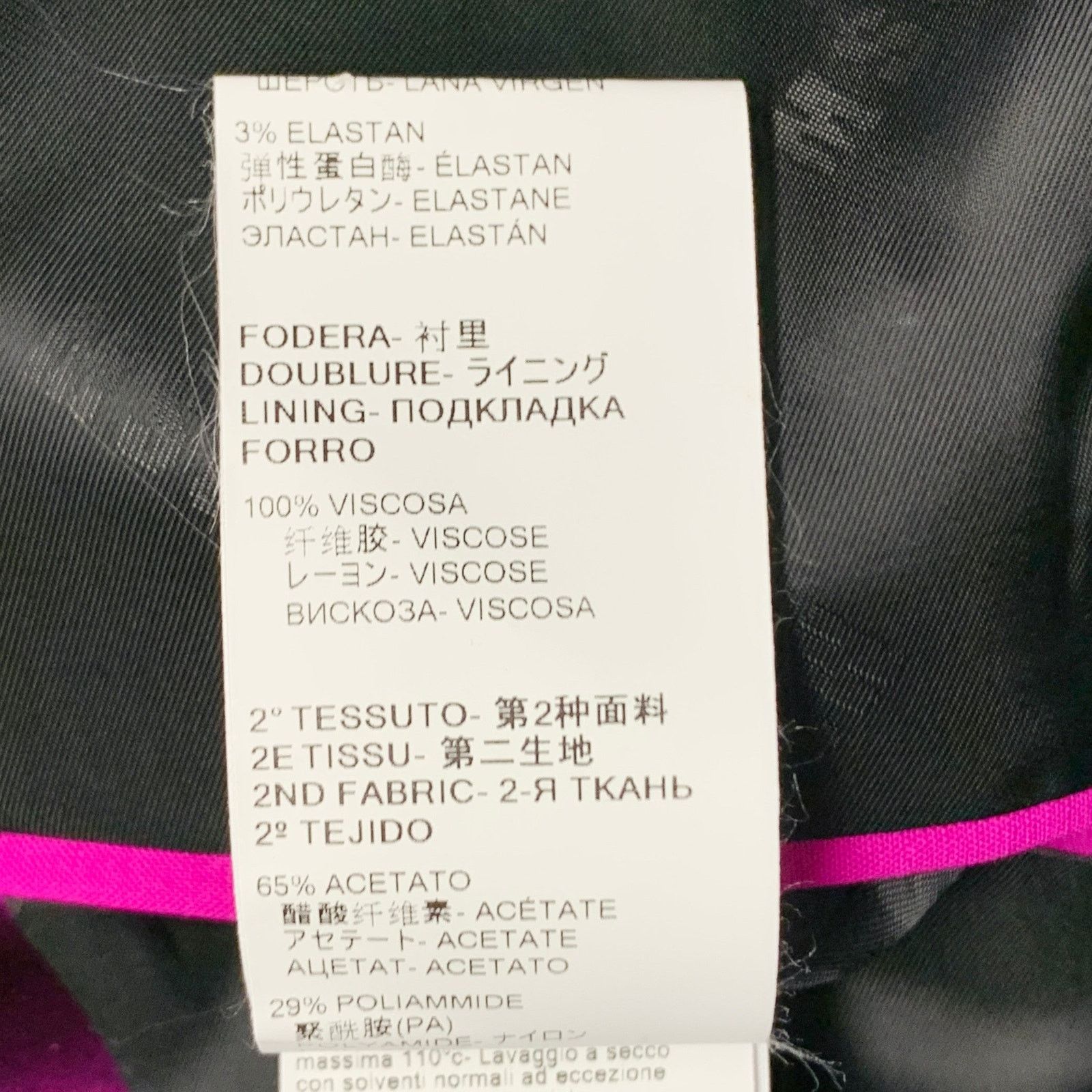 MSGM MSGM Size 8 Magenta Wool Blend Shawl Collar Jacket Blazer Size M / US 6-8 / IT 42-44 - 11 Thumbnail