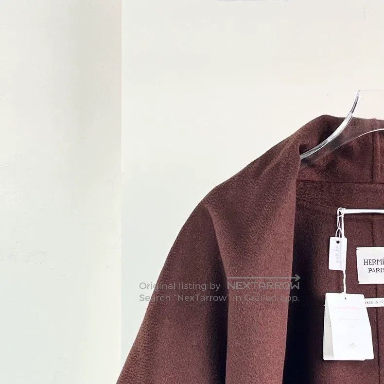 Hermes Hermes Chestnut Brown Cashmere Cloak Jacket Size XS / US 0-2 / IT 36-38 - 3 Thumbnail