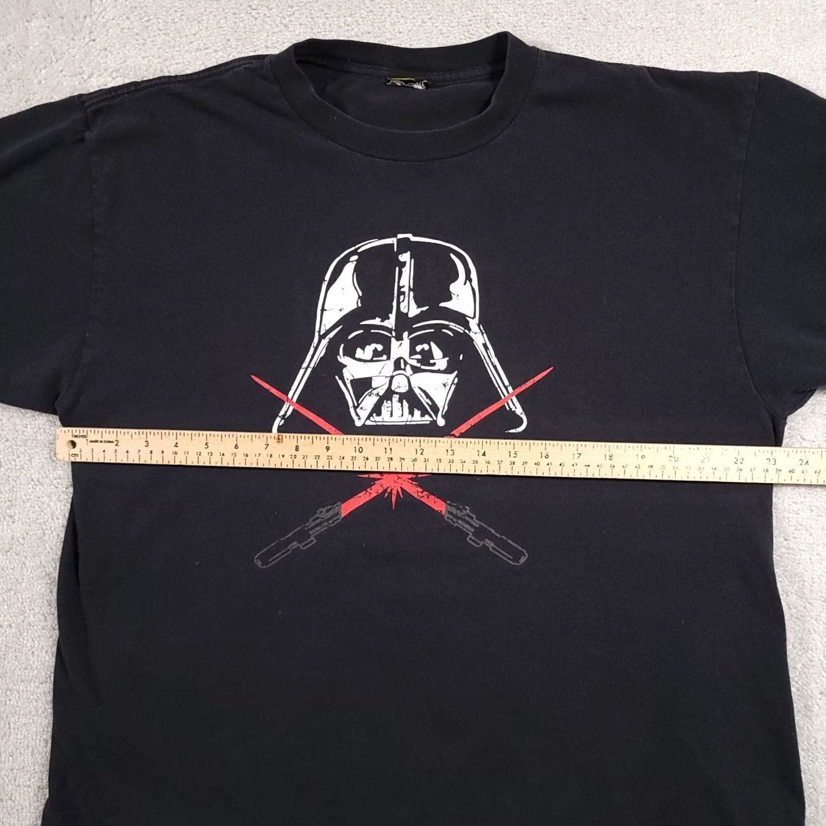 Star Wars VINTAGE Star Wars Shirt Mens XL Black Darth Vader Light Sabers Short Sleeve Size US XL / EU 56 / 4 - 5 Thumbnail