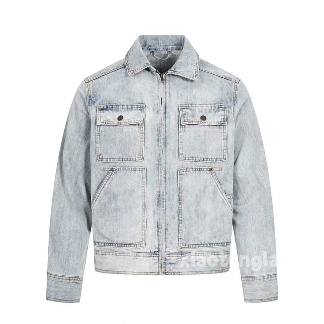 Utility punk yuppie skate hiphop denim cargo jacket