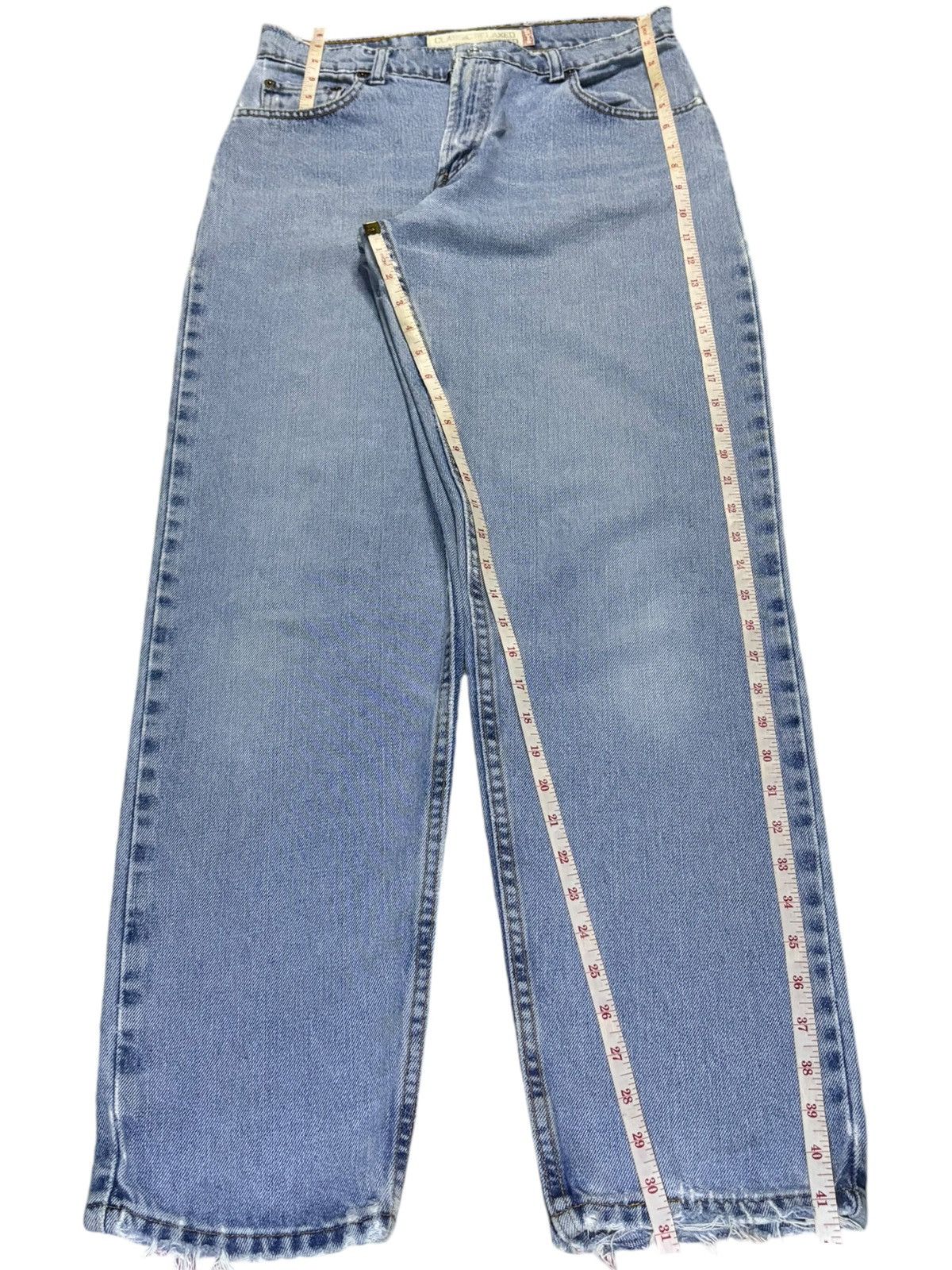 Levi's Vintage 90s Levis 550 Relaxed Fit Blue Wash Distressed Jeans Size US 30 / EU 46 - 14 Thumbnail
