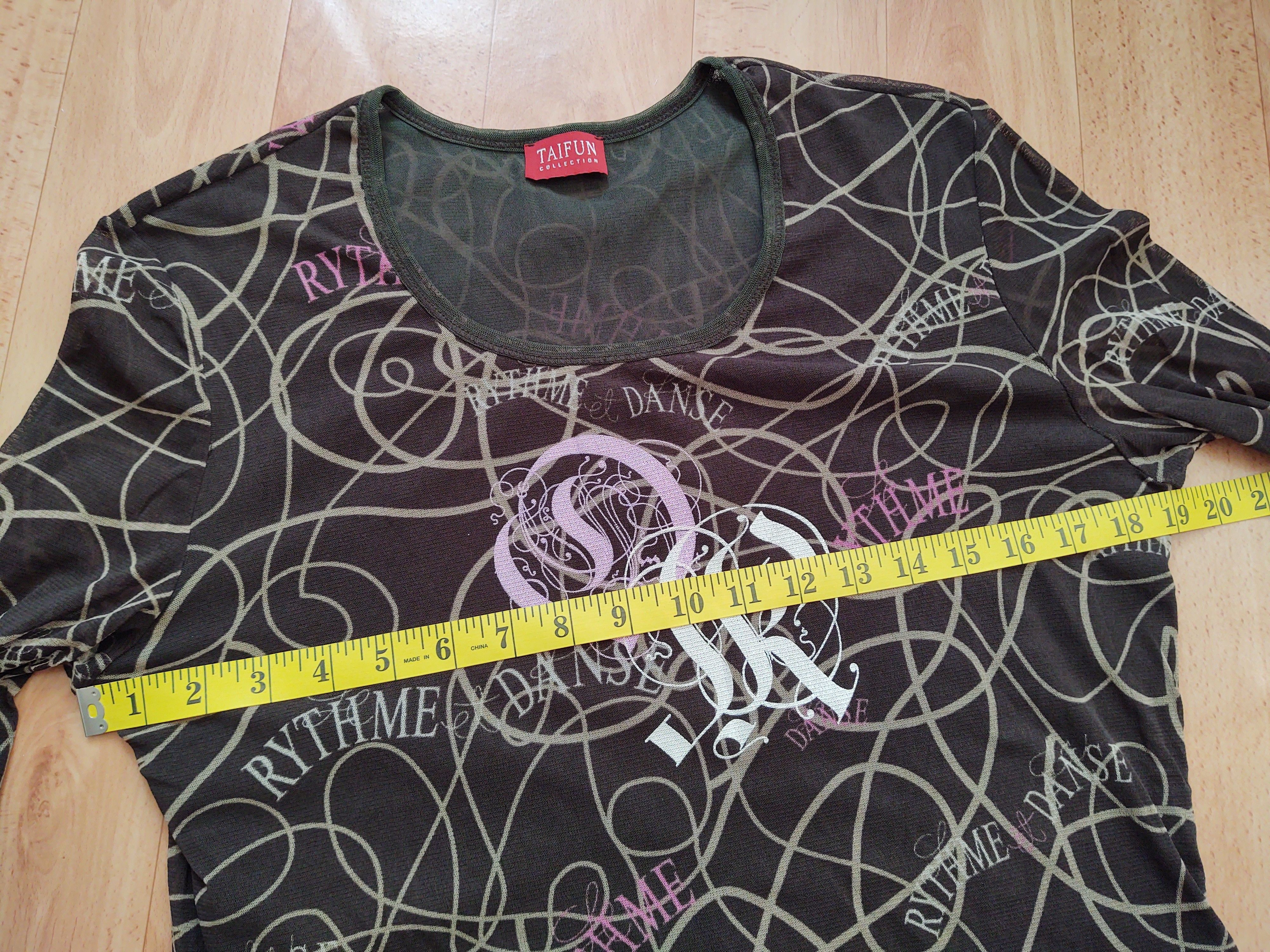 Japanese Brand y2k mesh longsleeve sz L Taifun Size L / US 10 / IT 46 - 5 Thumbnail