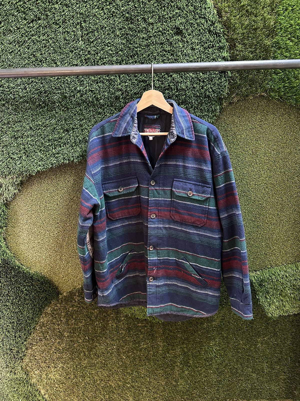 Vintage Vintage Glove Trotter Striped Button-up Jacket Size XL Size US XL / EU 56 / 4 - 1 Thumbnail