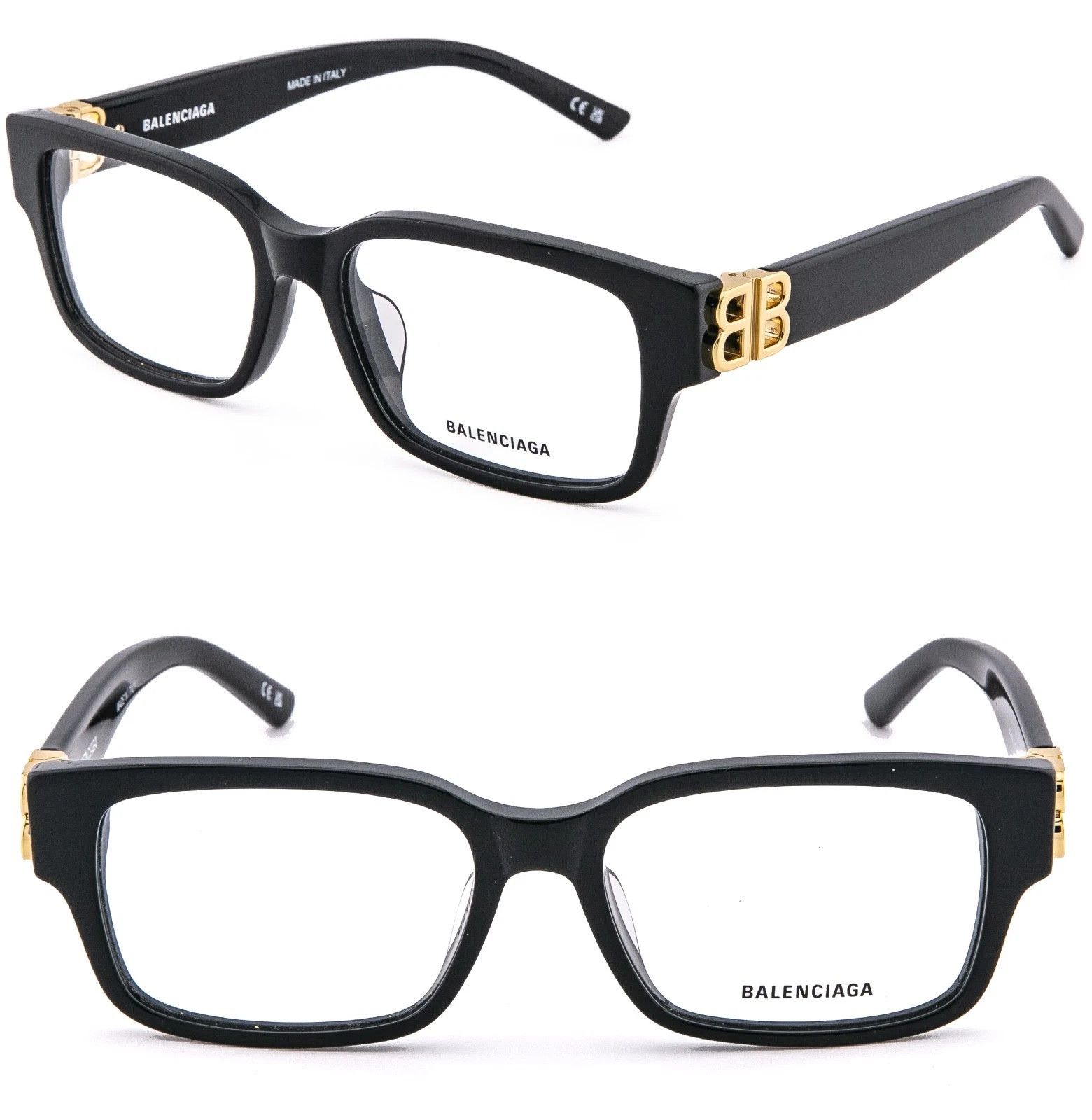 Balenciaga BALENCIAGA 0105 Black Logo Classic Eyeglasses BB0105O 001 Size ONE SIZE - 1 Thumbnail