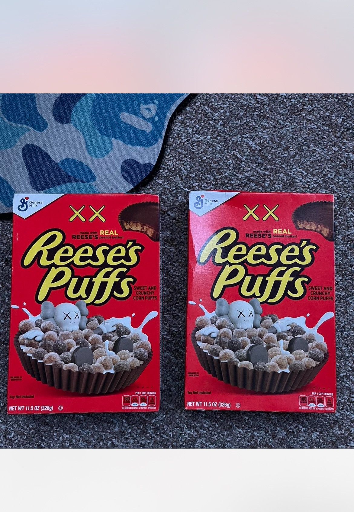 Kaws Kaws x Reese’s Puff Cereal Boxes 2x Size ONE SIZE - 1 Thumbnail