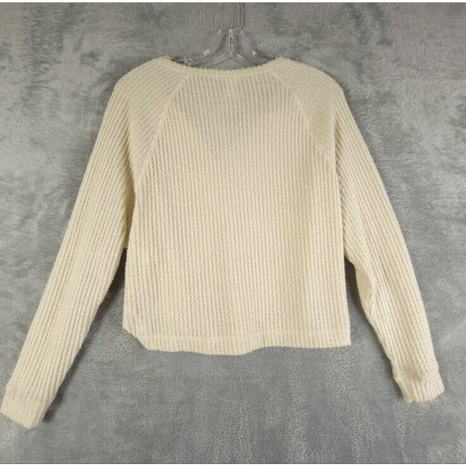 Nordstrom Abound Women’s Small Pullover Sweater Beige Long Sleeve Size S / US 4 / IT 40 - 2 Thumbnail
