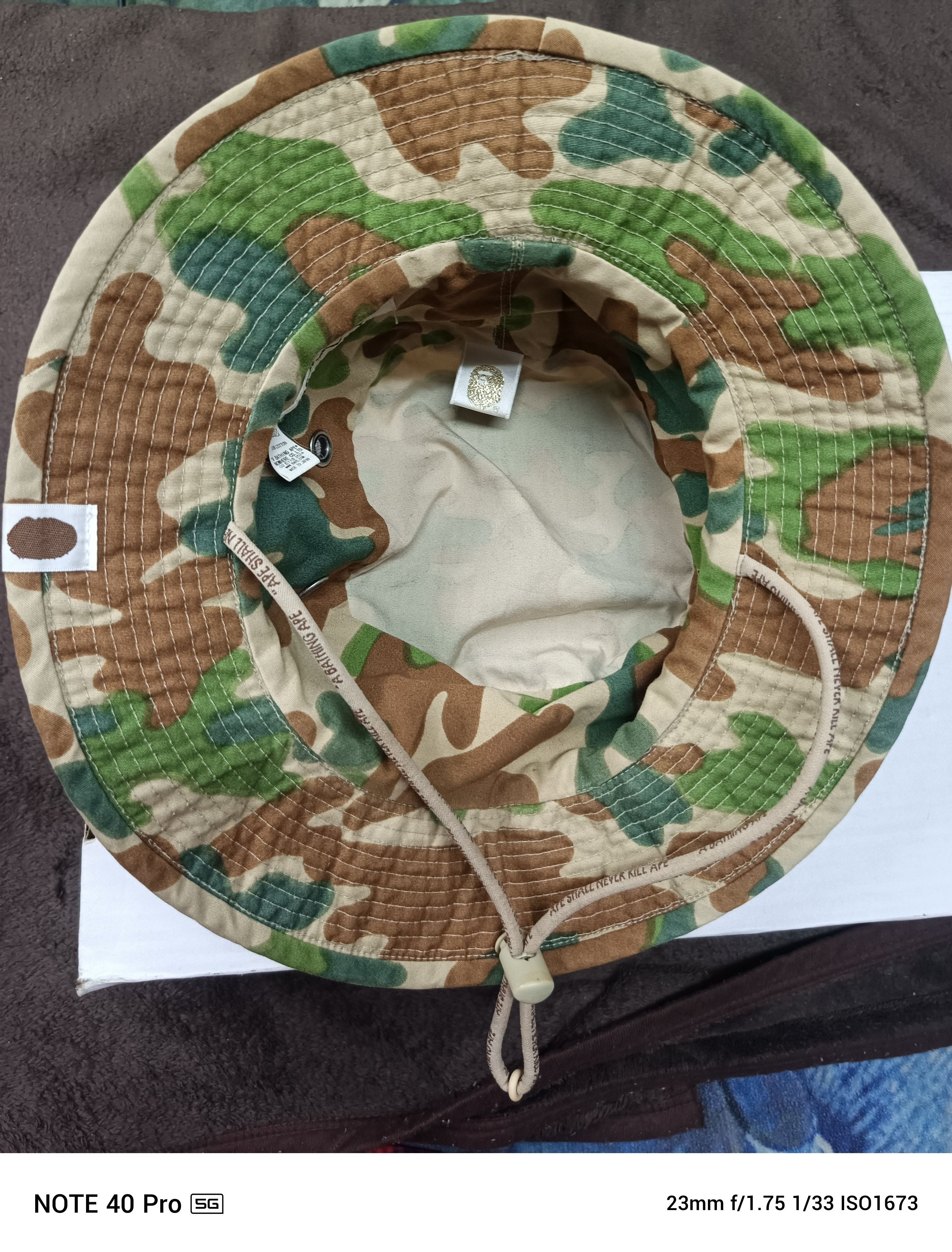 Bape Puzzle Camo Bucket Hat Size ONE SIZE - 3 Thumbnail