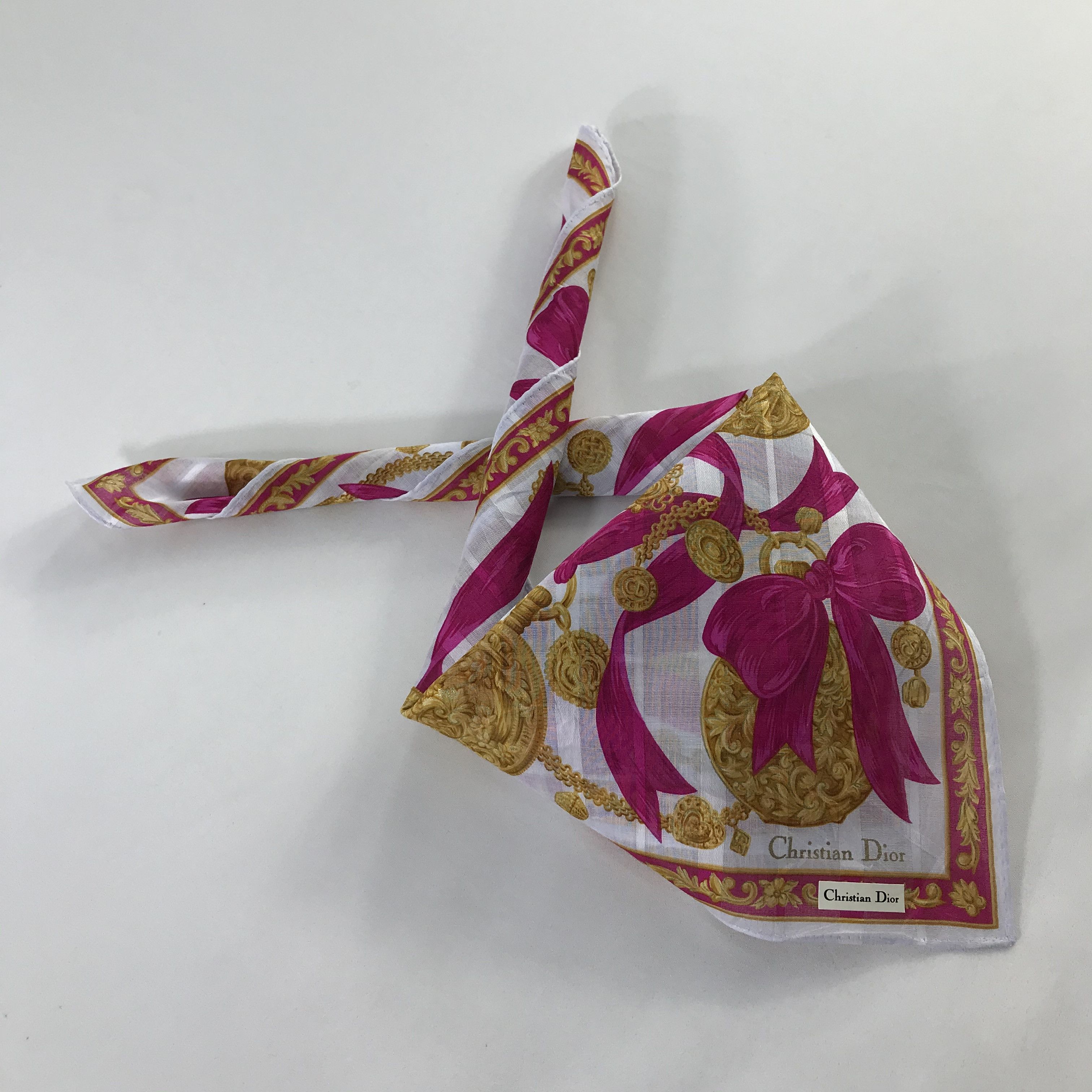 Vintage Christian Dior Neckerchief / Bandana / Handkerchief Size ONE SIZE - 2 Thumbnail