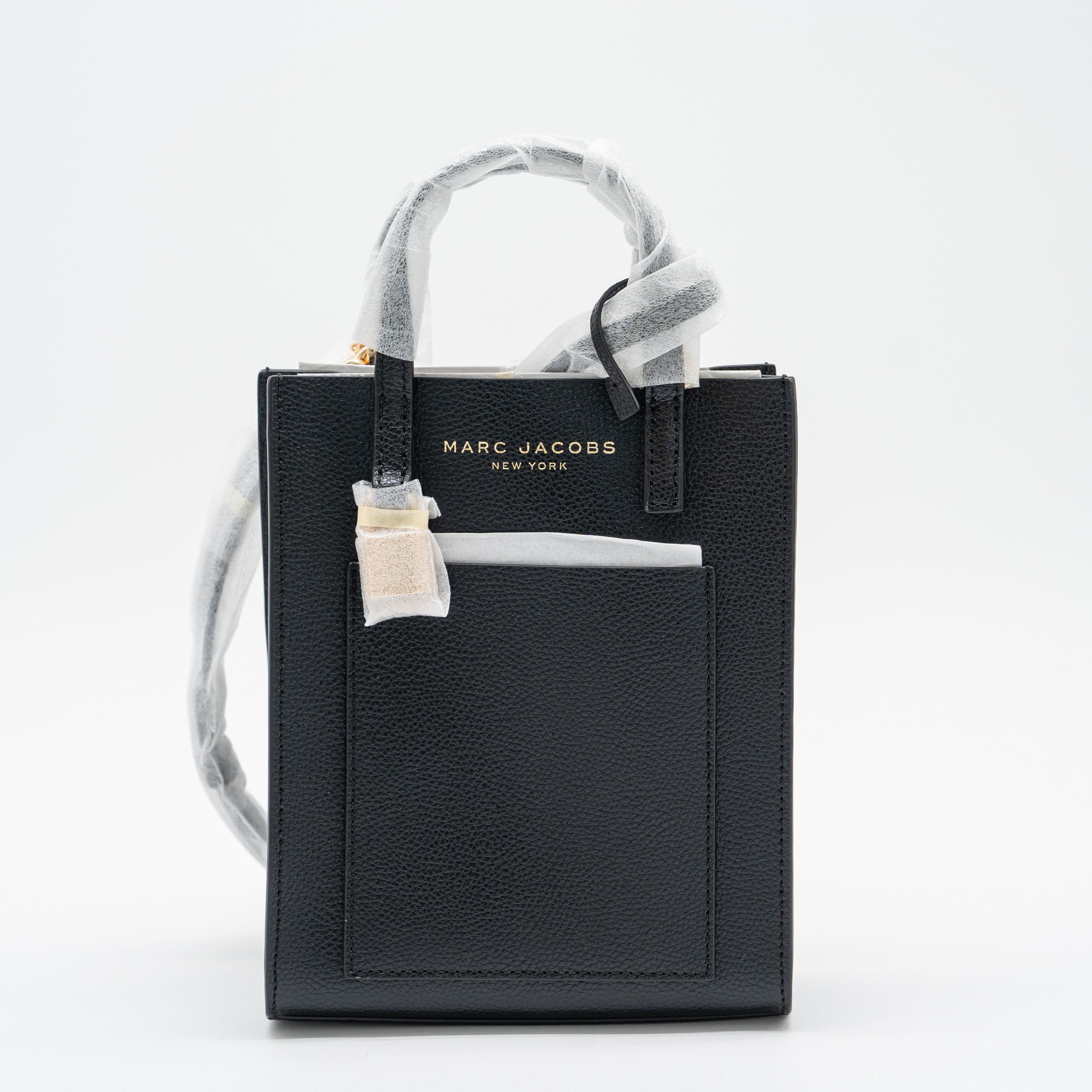 Marc Jacobs Marc Jacobs Mini Micro Grind Black Tote Bag Leather Size ONE SIZE - 2 Thumbnail