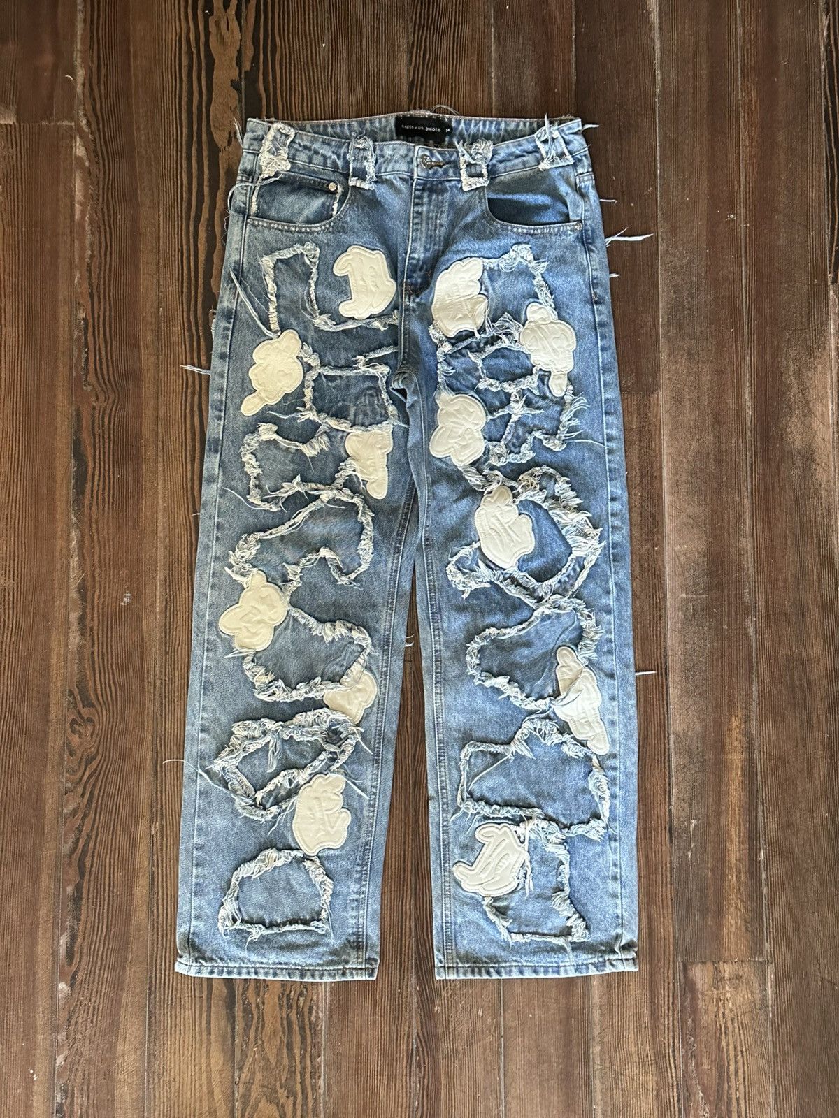Racer Worldwide Racer Worldwide Definitive Patch Jeans Size US 34 / EU 50 - 1 Thumbnail