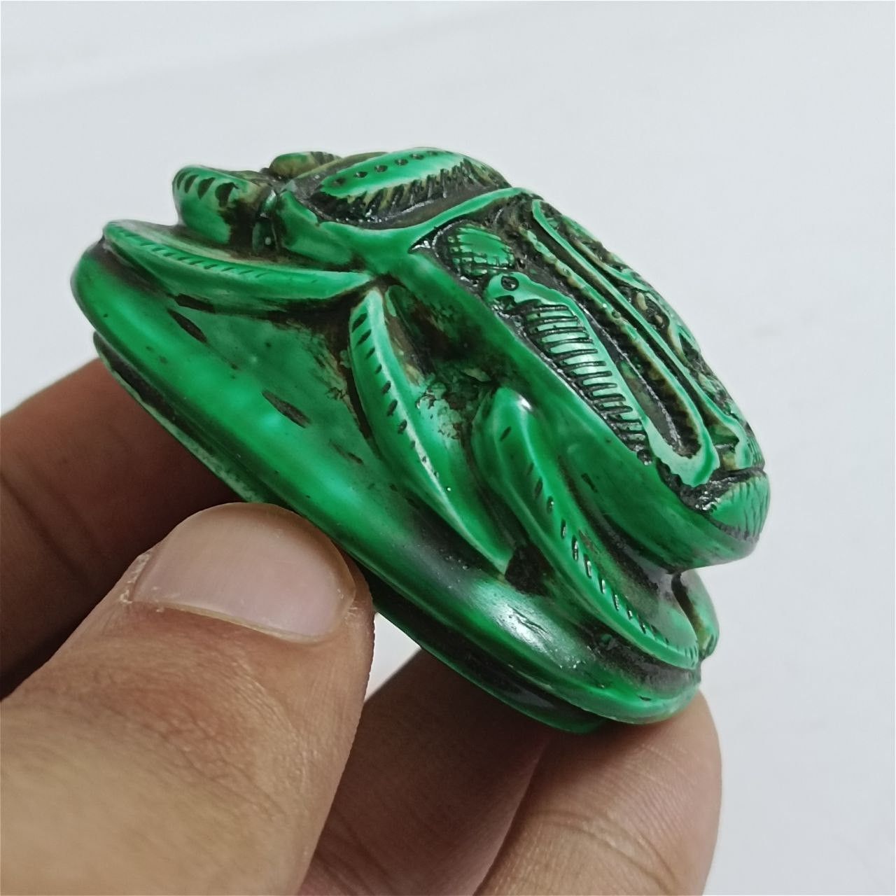 Handmade Handmade Egyptian scarab box with pharaonic carvings Size ONE SIZE - 5 Thumbnail