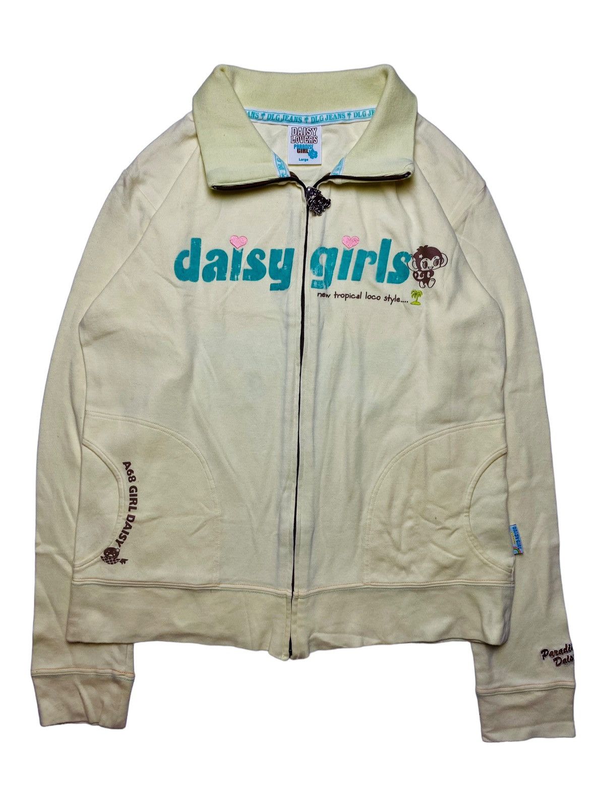 Angel Blue 2000s Daisy Girl Surf.Co Track Jacket Size L / US 10 / IT 46 - 3 Thumbnail