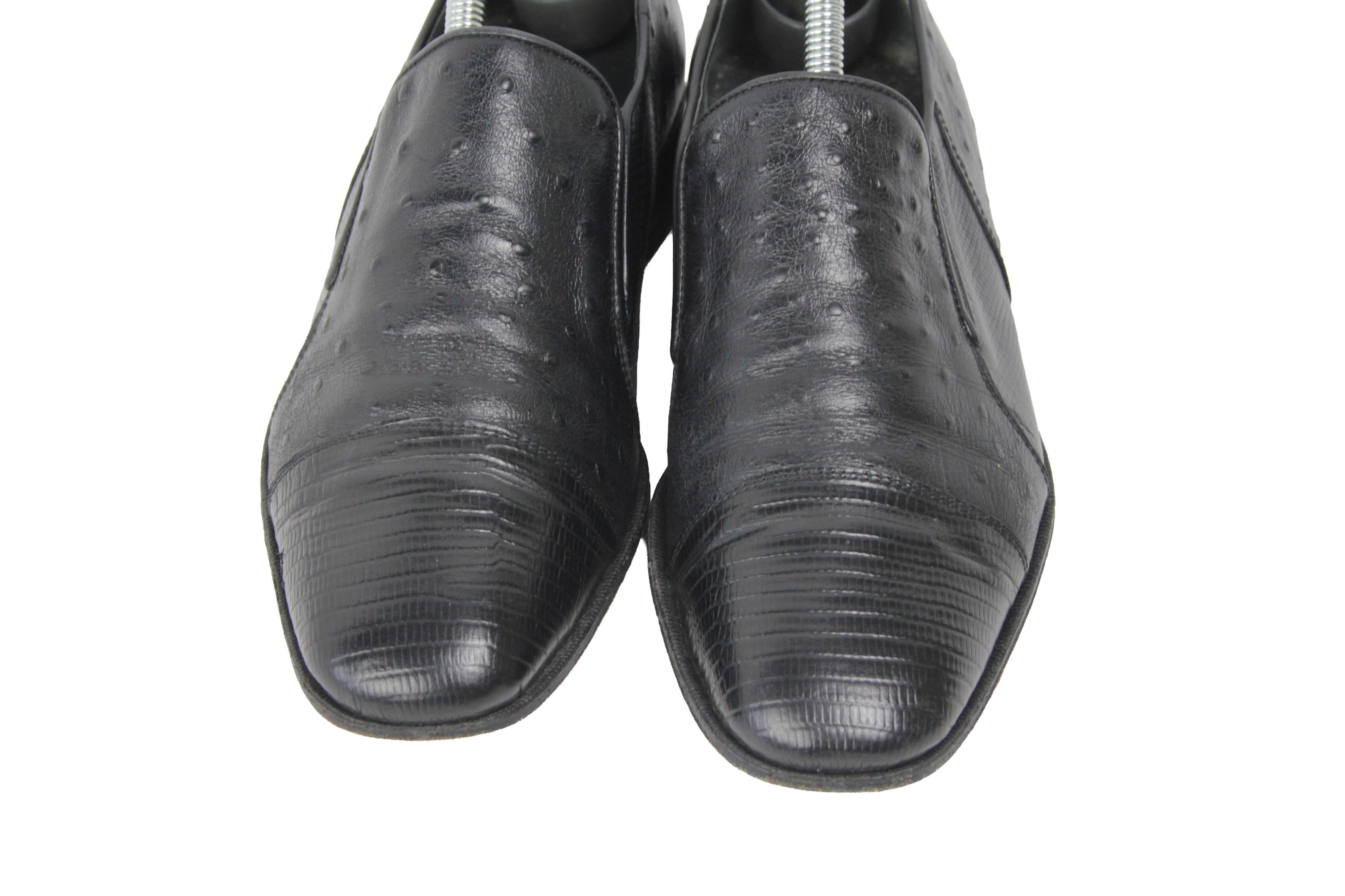 Pierre Cardin 90S Ostrich Leather Loafers Vintage Size US 7 / EU 40 - 5 Thumbnail