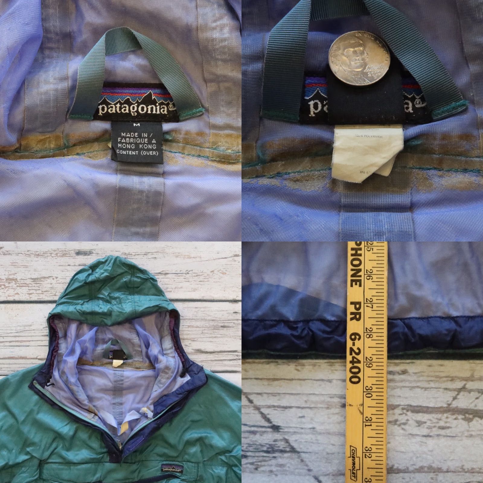 Patagonia VINTAGE Patagonia Anorak Jacket M Green Mens 90s Outdoor Coat Punk? Size US M / EU 48-50 / 2 - 8 Thumbnail