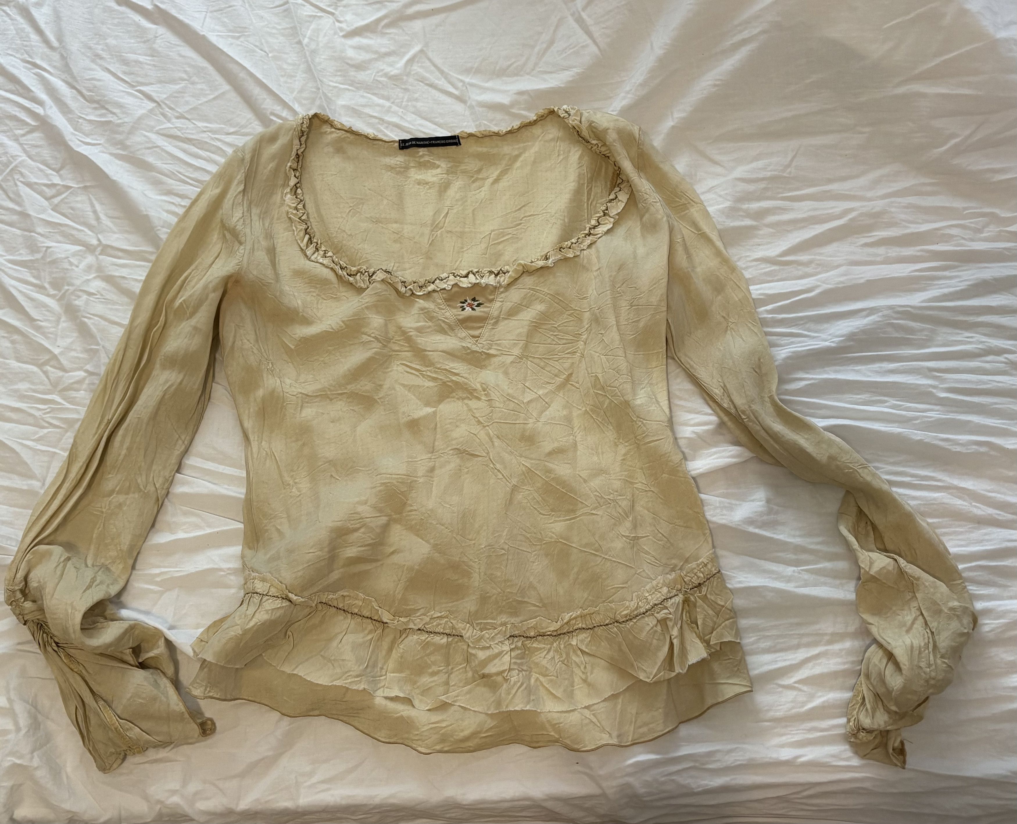 Marithe + Francois Girbaud Rare Archival Marithe + Francois Girbaud Blouse Size M / US 6-8 / IT 42-44 - 2 Thumbnail