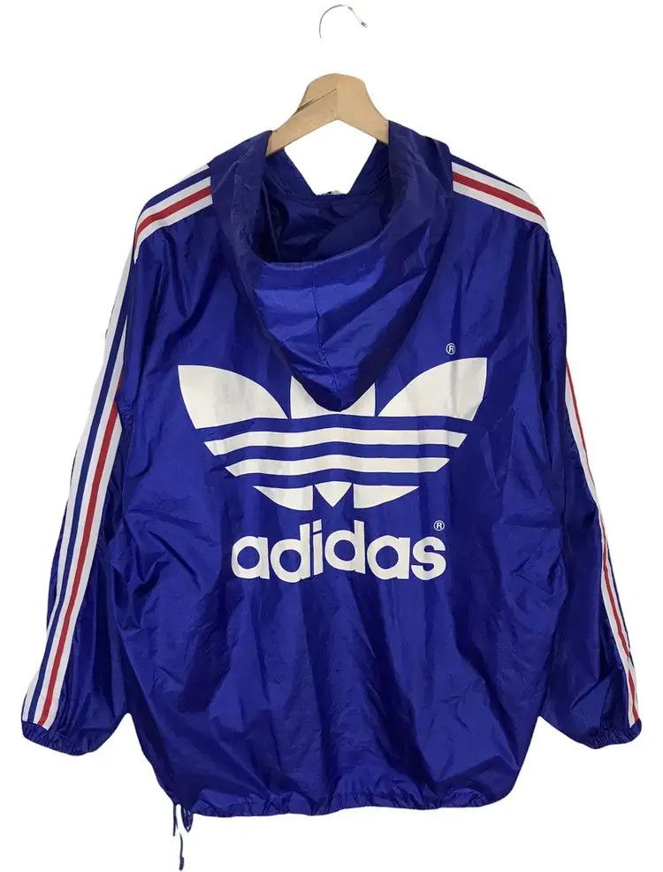 Adidas Vintage 90's Adidas Trefoil Windbreaker Size US L / EU 52-54 / 3 - 2 Thumbnail