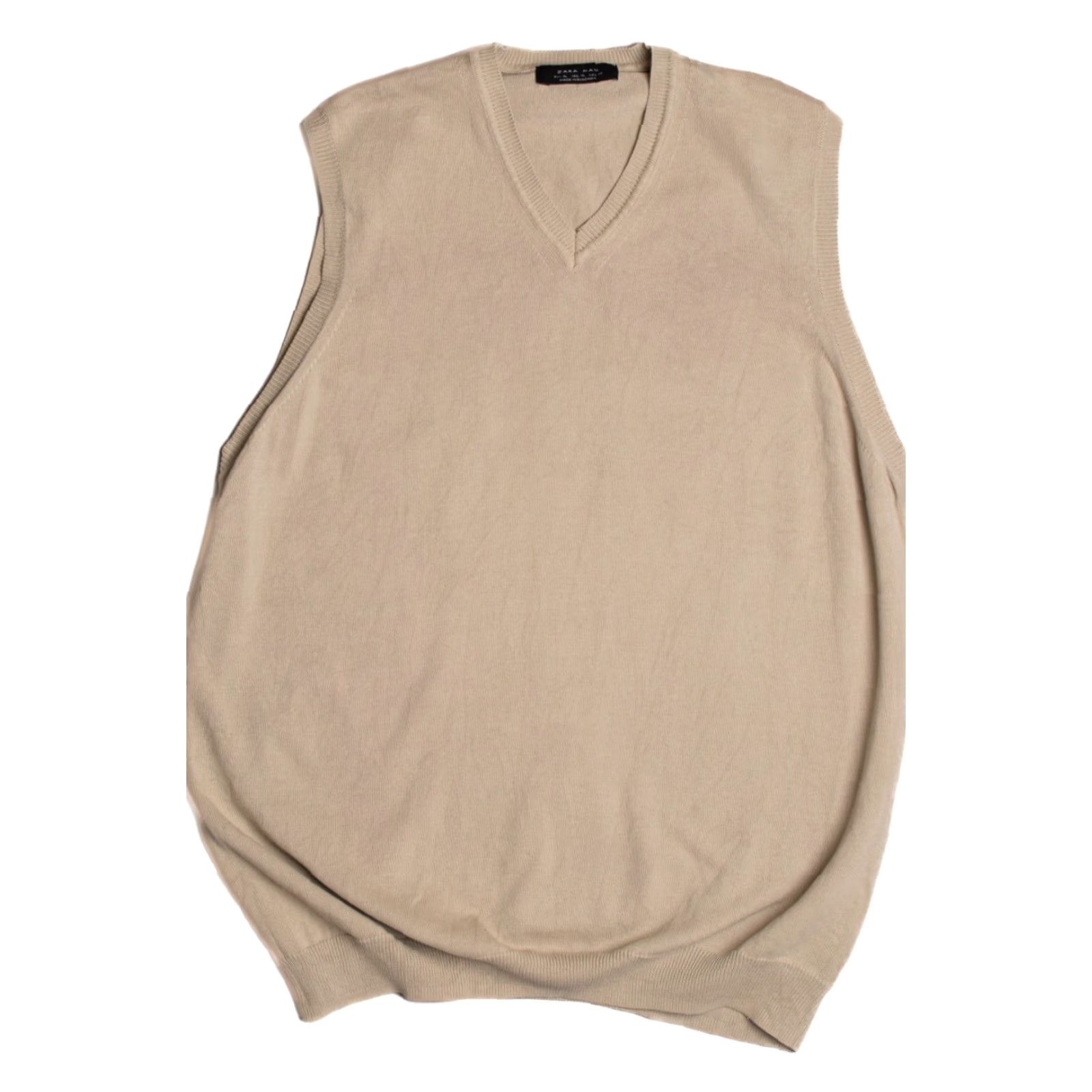 Zara VINTAGE Zara Man Gray Vest X-Large Sleeveless Knit Top Men's XL Vest Shirt Size 46R - 2 Thumbnail