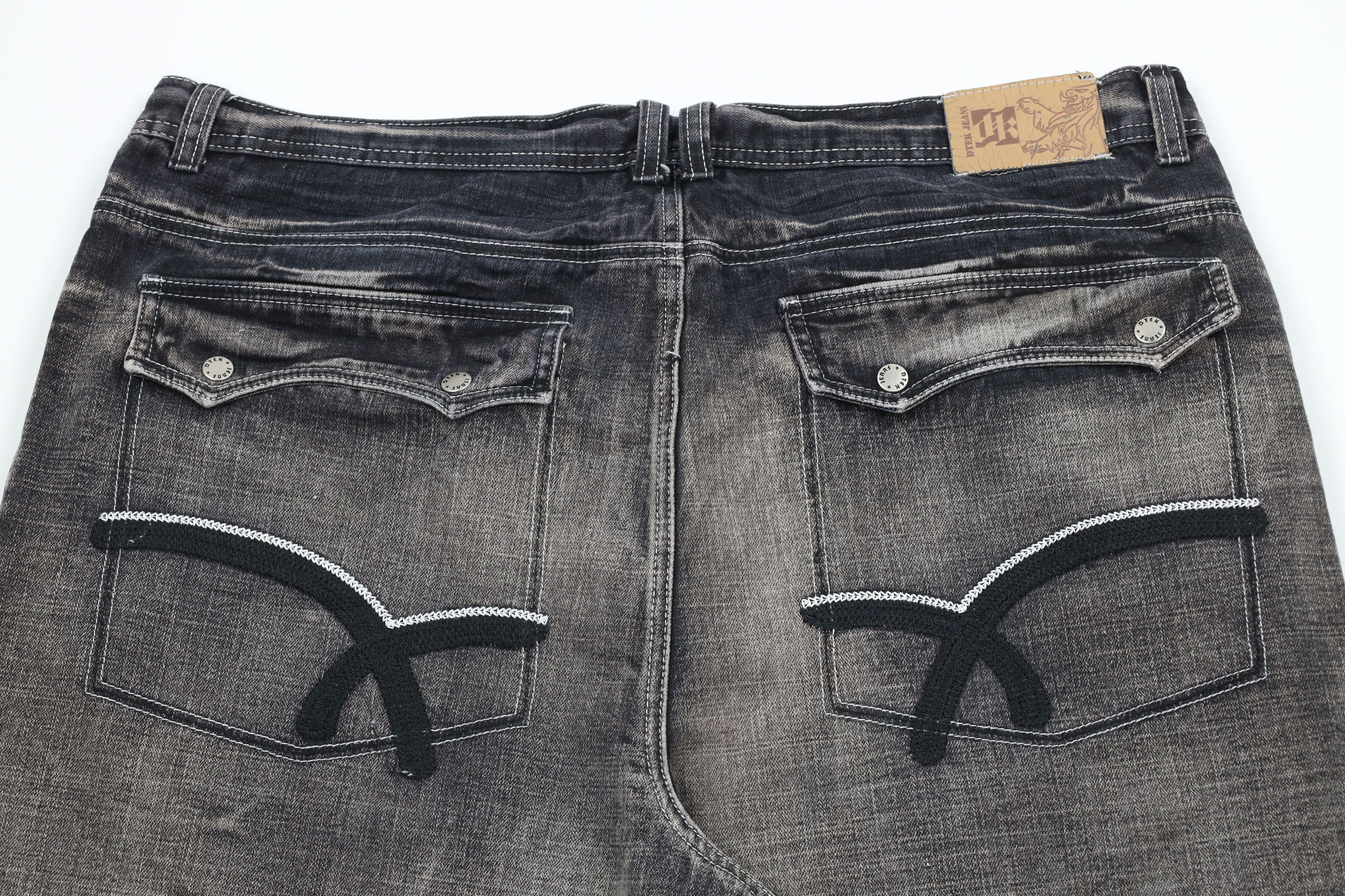 Vintage Vintage Y2K Streetwear Tie Cuff Capris Denim Jeans Shorts Size US 42 / EU 58 - 8 Thumbnail