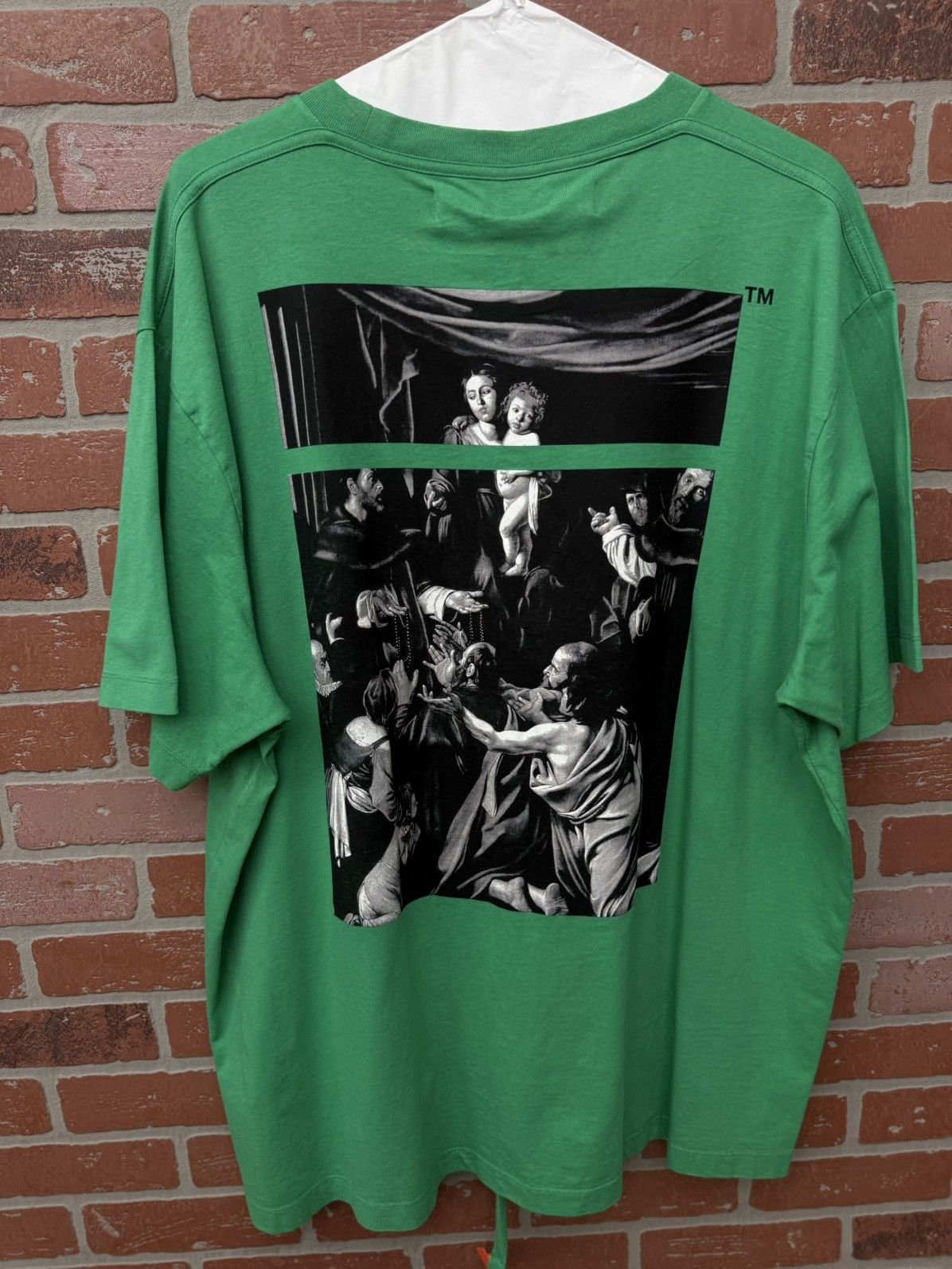 Off-White Off White Tee Shirt Size XL Green Clean Condition 🧼 Size US XL / EU 56 / 4 - 5 Thumbnail