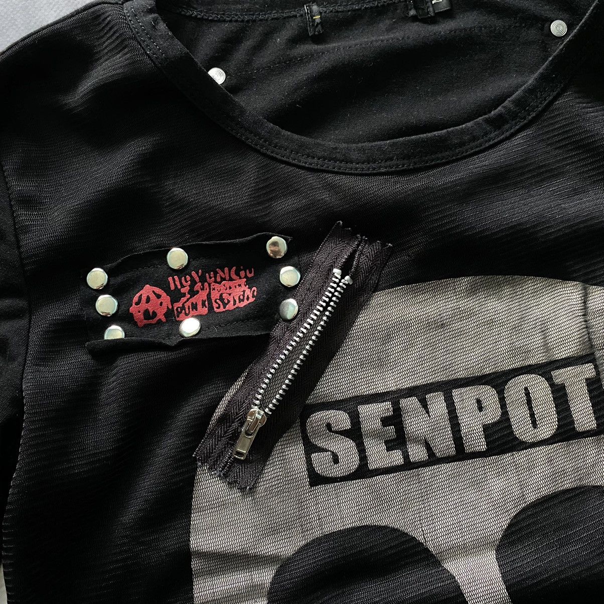Japanese Brand VTG 90s Opium Goth Bandage Zip Longsleeve Tripp NYC Style Size M / US 6-8 / IT 42-44 - 5 Thumbnail