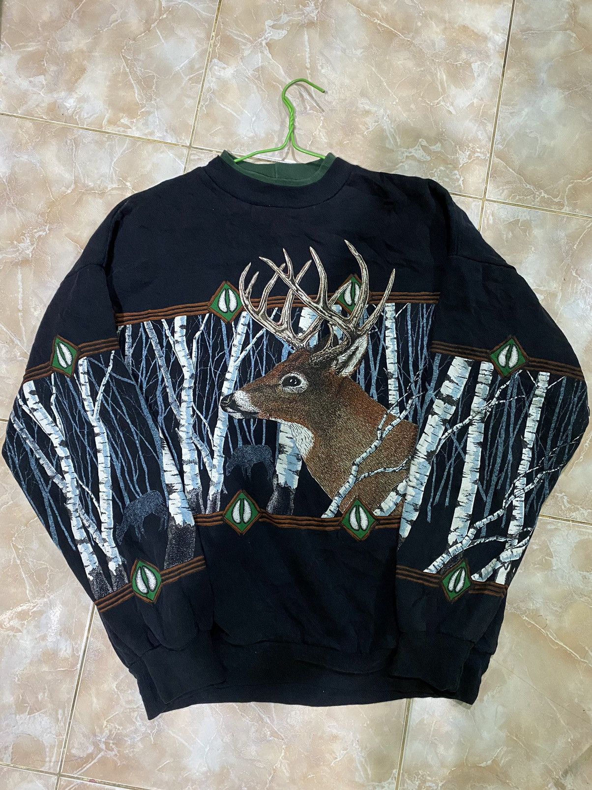 Vintage Vintage ‘90s Artisans AOP Wildlife Crewneck Sweatshirt Size US XL / EU 56 / 4 - 6 Thumbnail