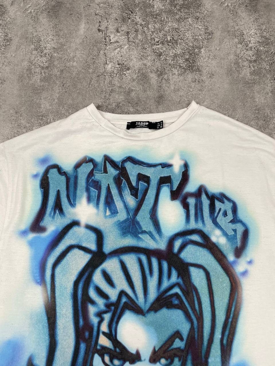 Jaded London Jaded London Women T-Shirt Graphic Print White Blue Size S Size US S / EU 44-46 / 1 - 2 Thumbnail